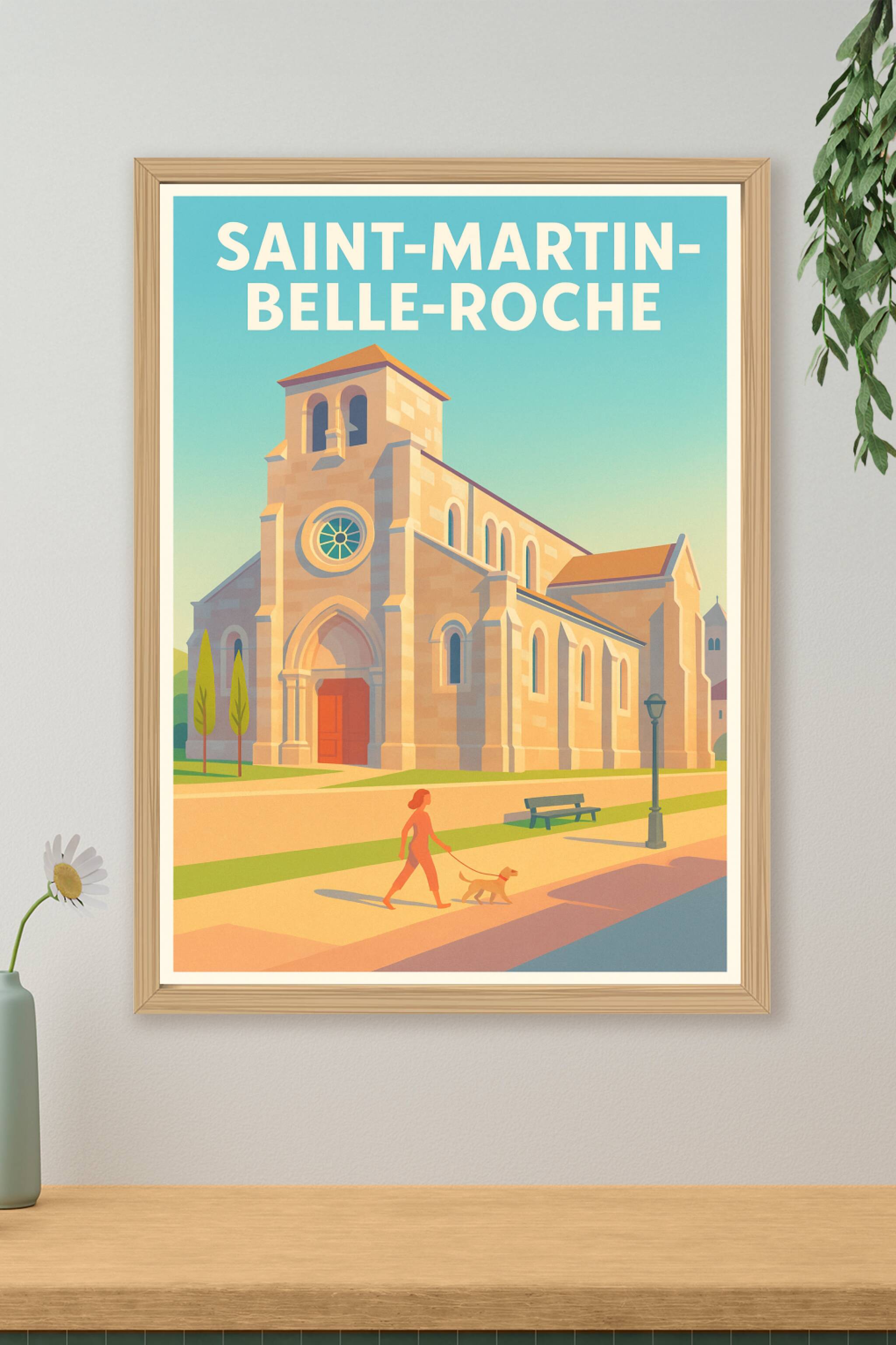 Affiche de Saint-Martin-Belle-Roche - Charme et sérénité au cœur du village
