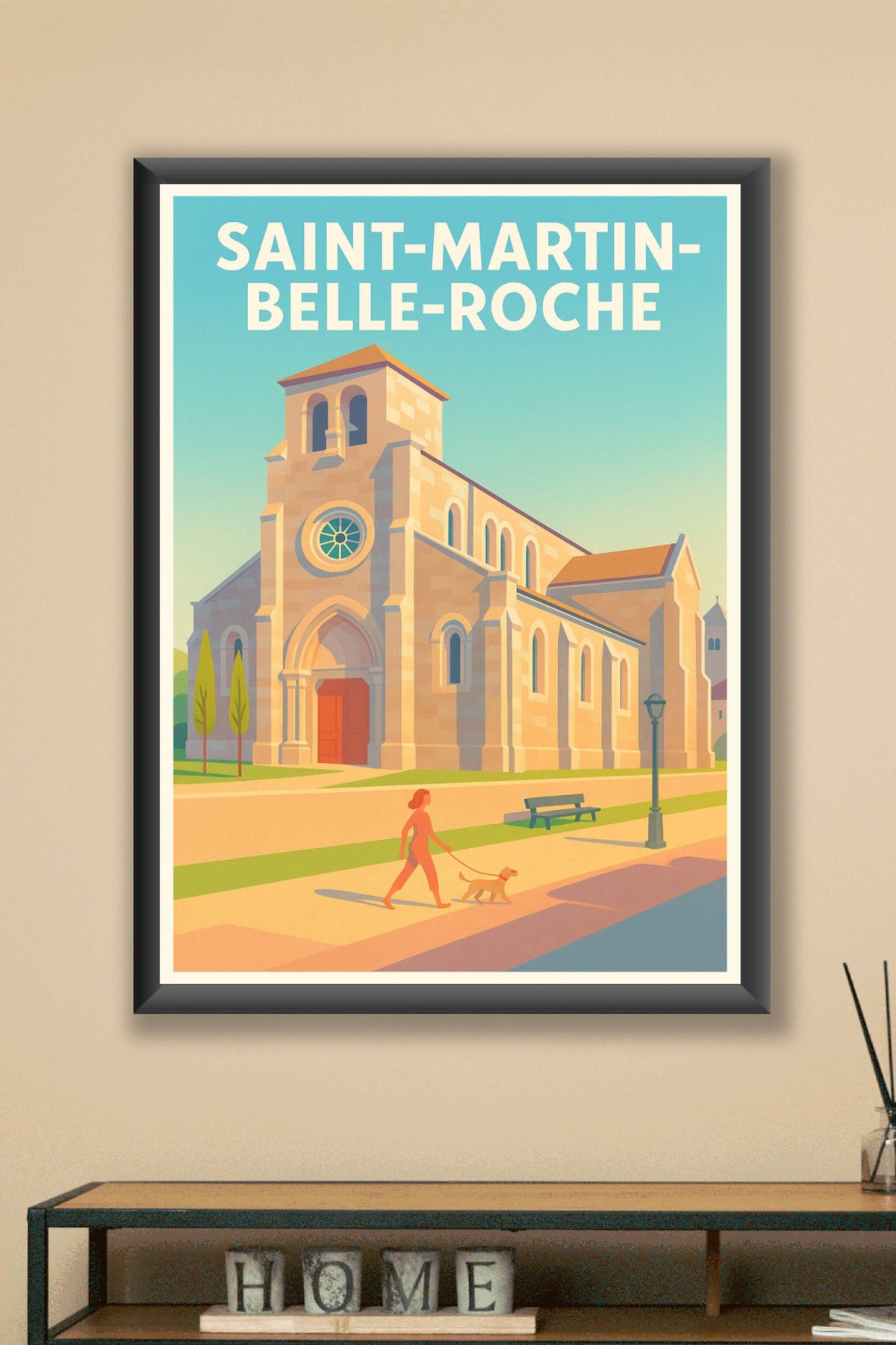 Affiche de Saint-Martin-Belle-Roche - Charme et sérénité au cœur du village