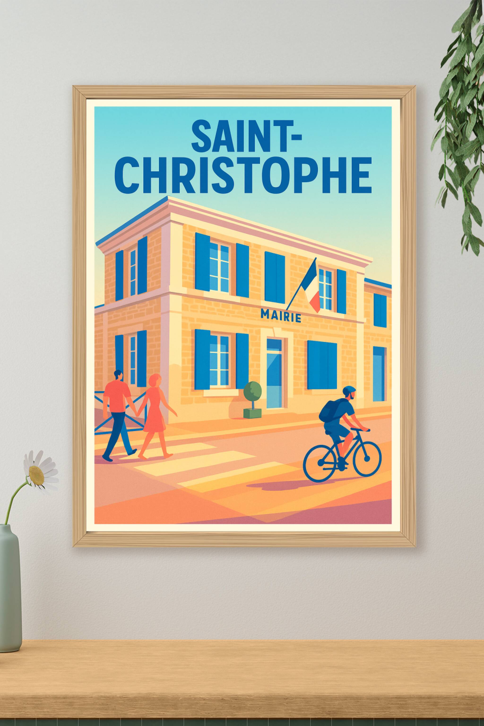 Affiche de Saint-Christophe - Charme et douceur de la vie locale