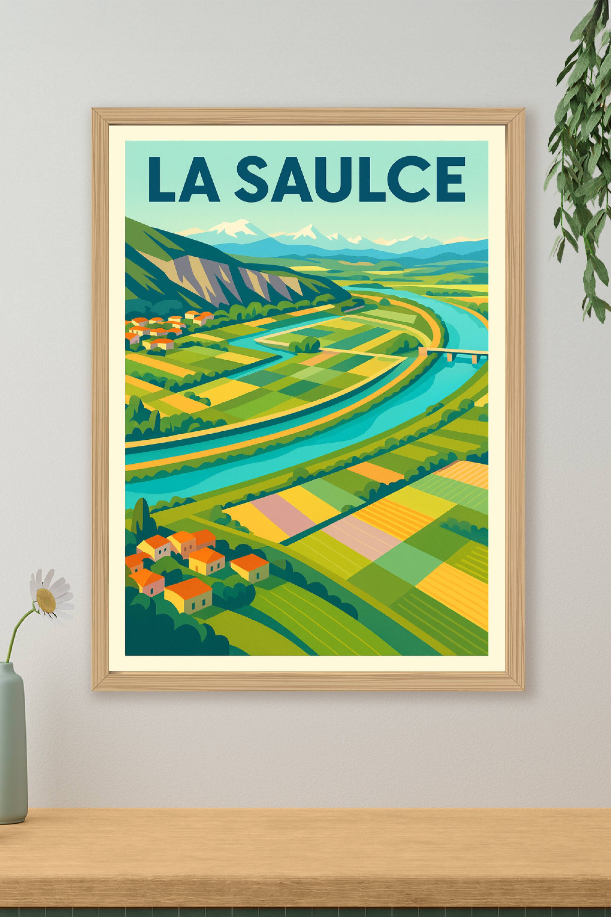 Affiche de La Saulce - Charme champêtre et paysages vibrants