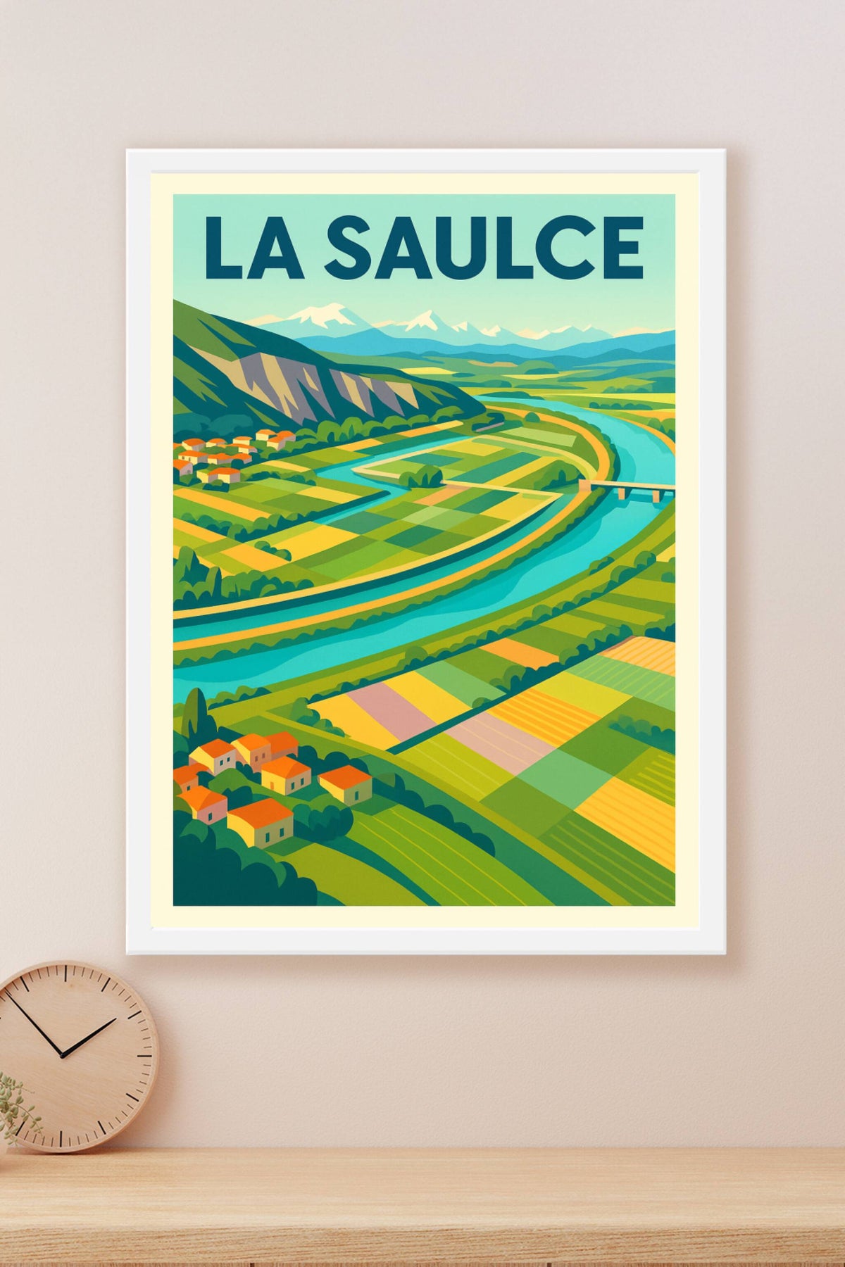 Affiche de La Saulce - Charme champêtre et paysages vibrants