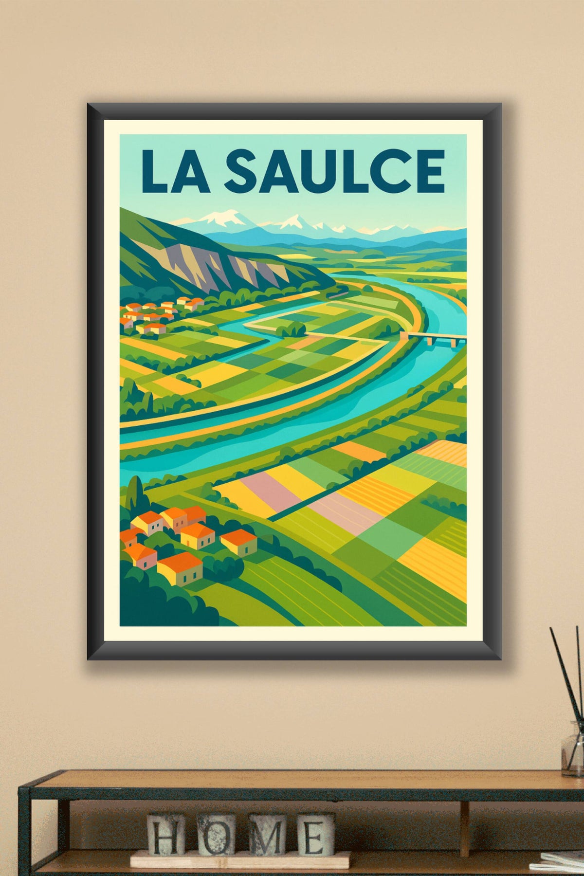 Affiche de La Saulce - Charme champêtre et paysages vibrants