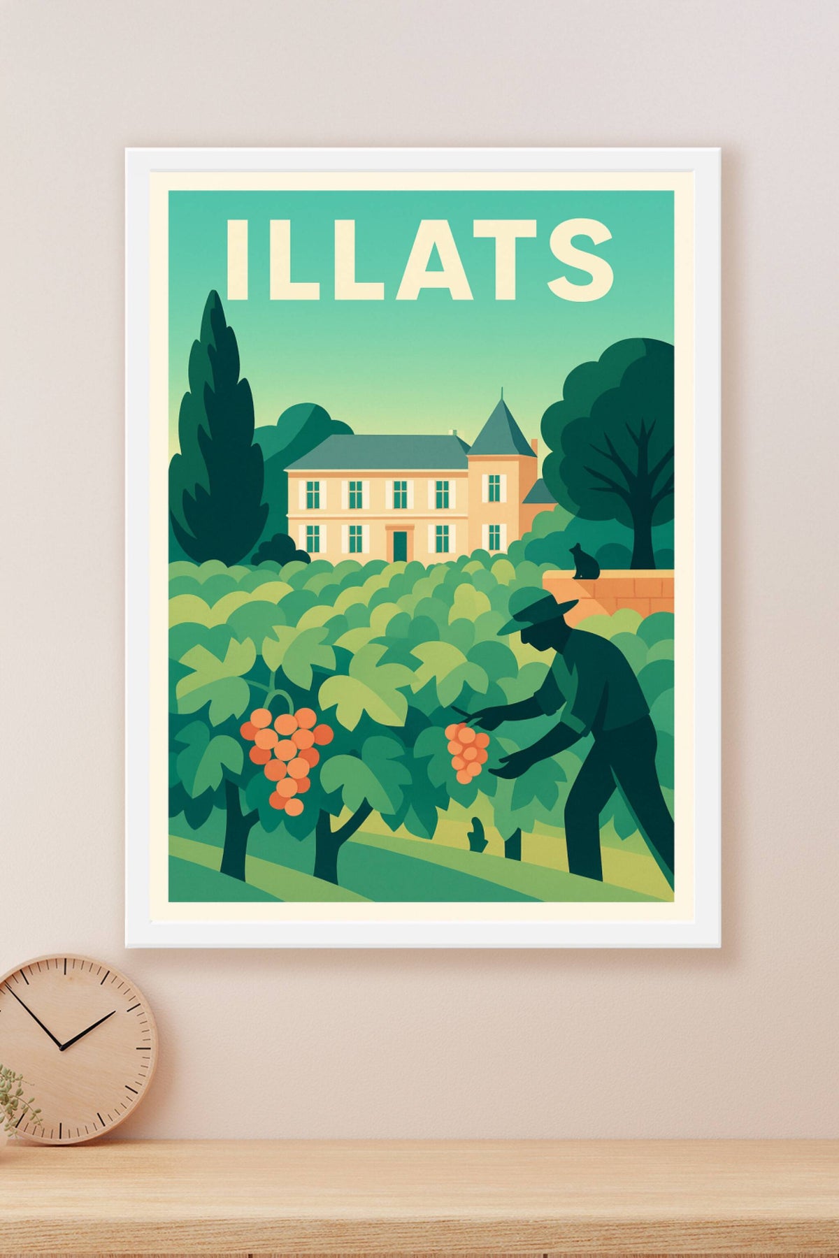 Affiche de Illats - L'art de la vigne et du terroir