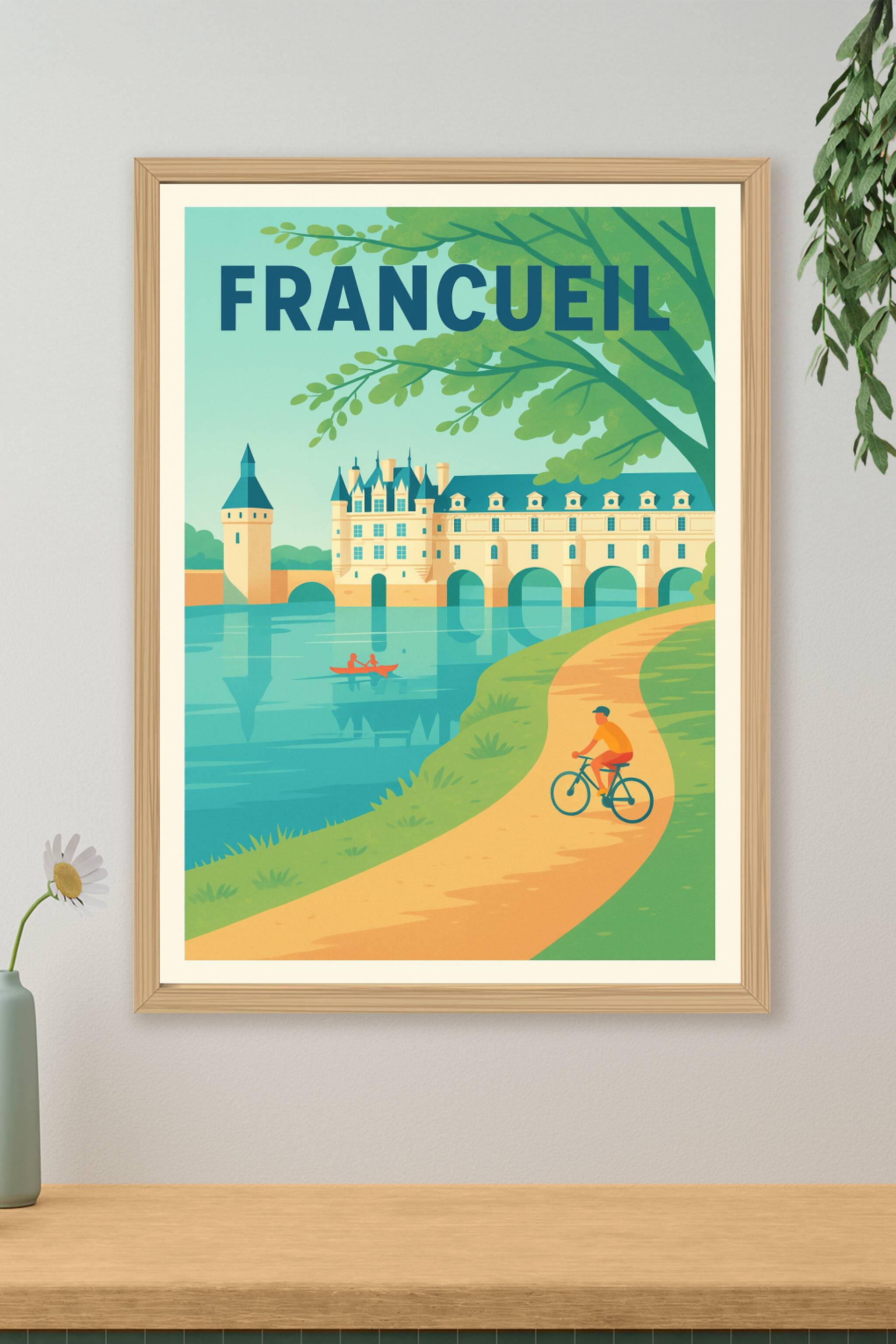 Affiche de Francueil - Balade au fil de l'eau et du patrimoine
