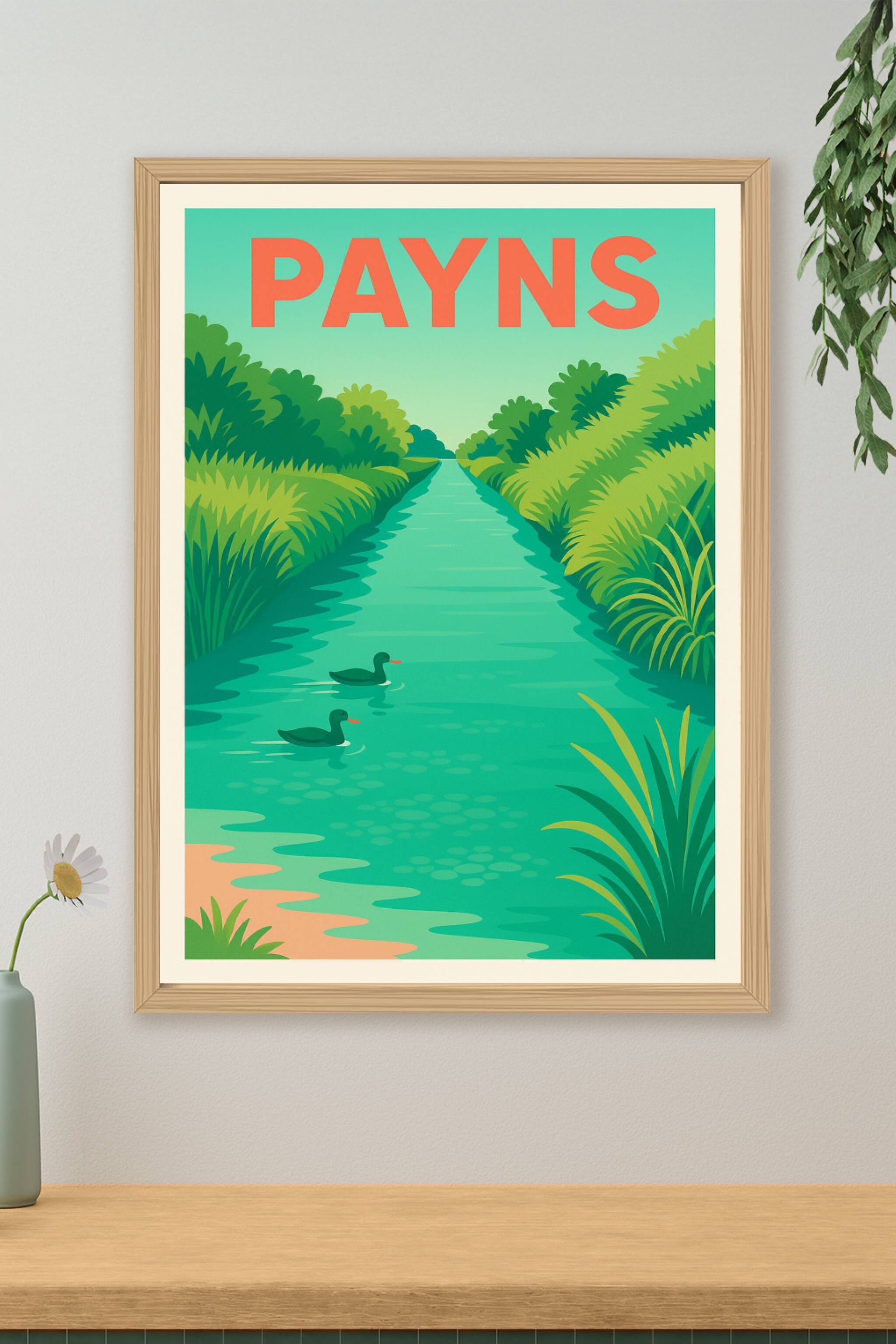 Affiche de Payns - Sérénité au fil de l'eau