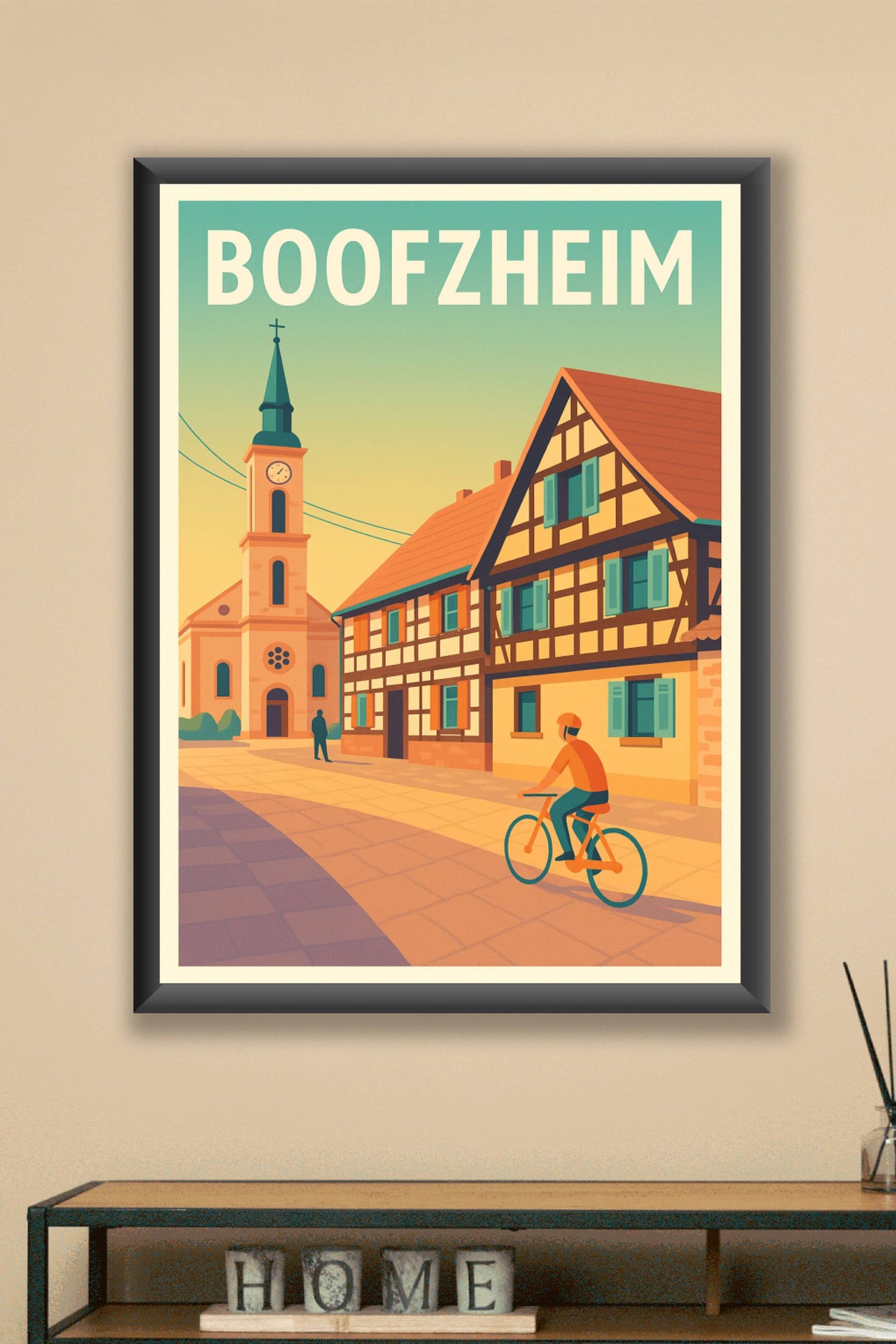 Affiche de Boofzheim - Charme pittoresque d'Alsace à vélo