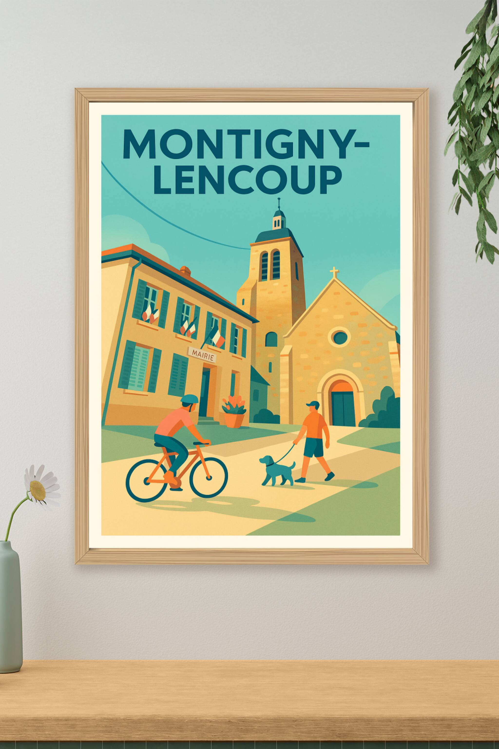 Affiche de Montigny-Lencoup - Charme et douceur de vie à la campagne