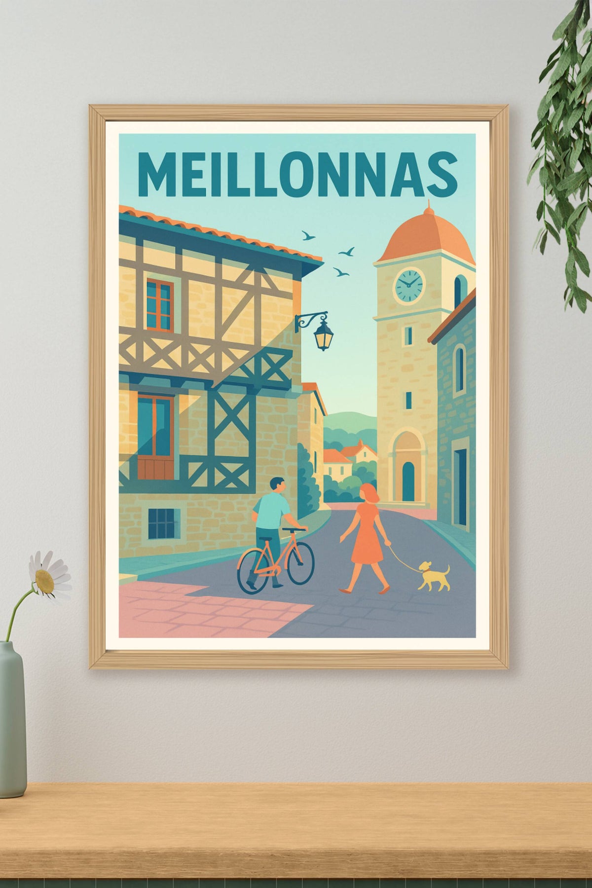 Affiche de Meillonnas - Charme et douceur de vie au cœur du village