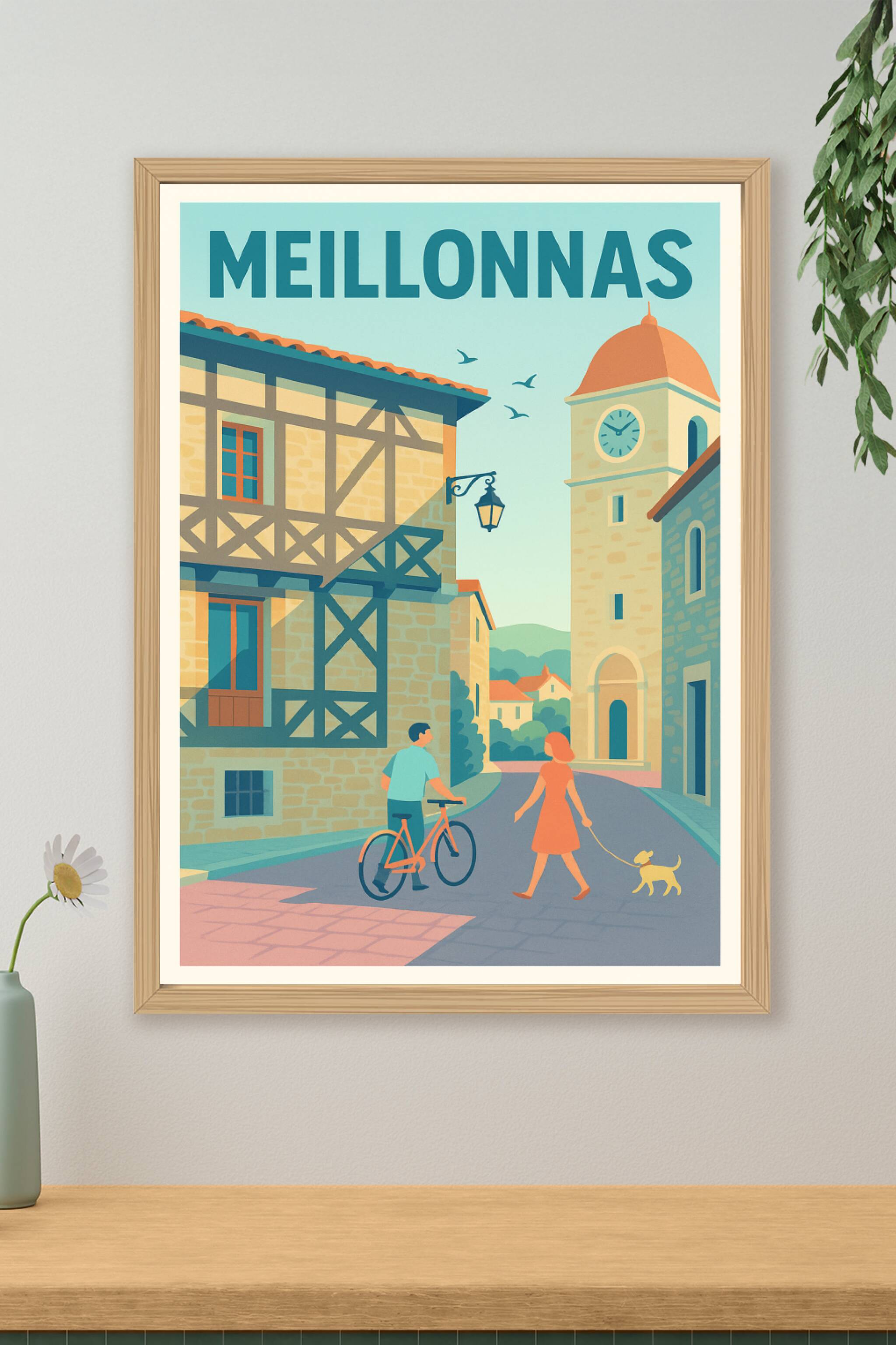 Affiche de Meillonnas - Charme et douceur de vie au cœur du village