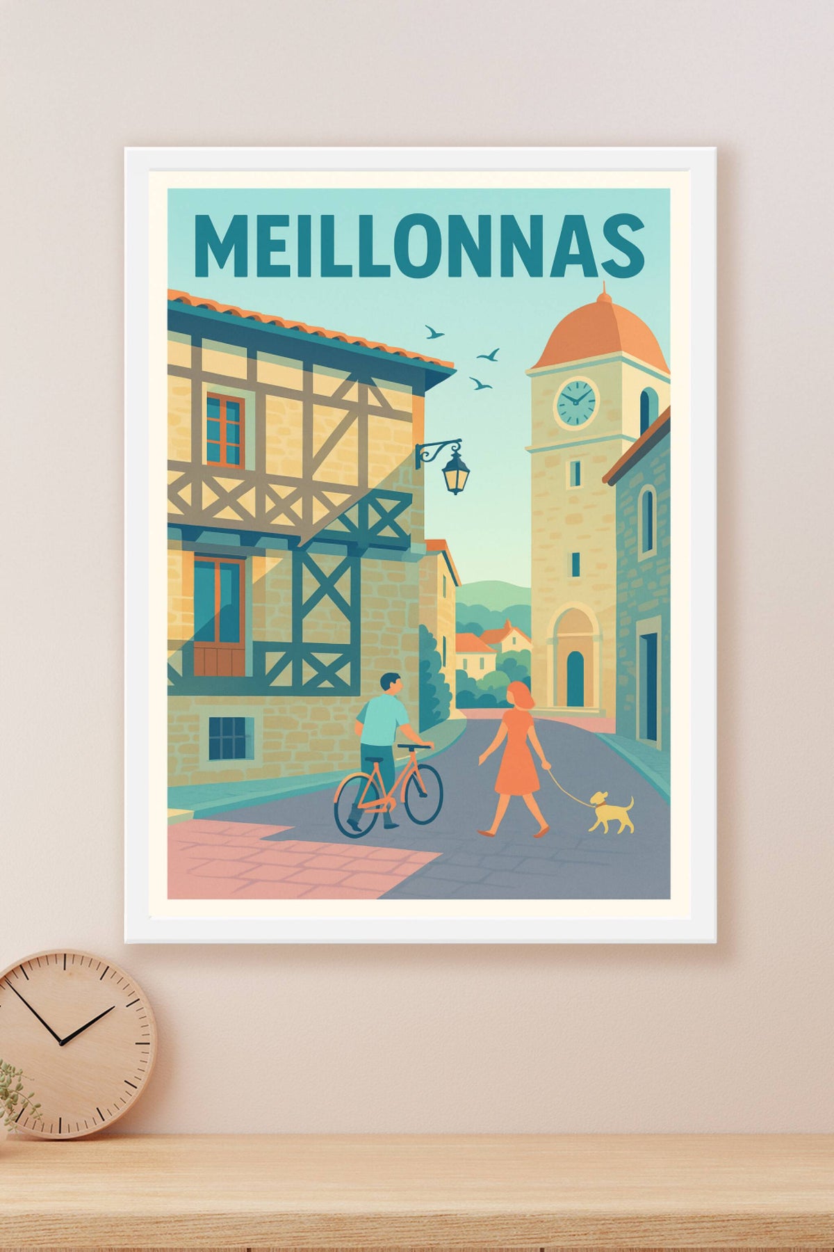 Affiche de Meillonnas - Charme et douceur de vie au cœur du village