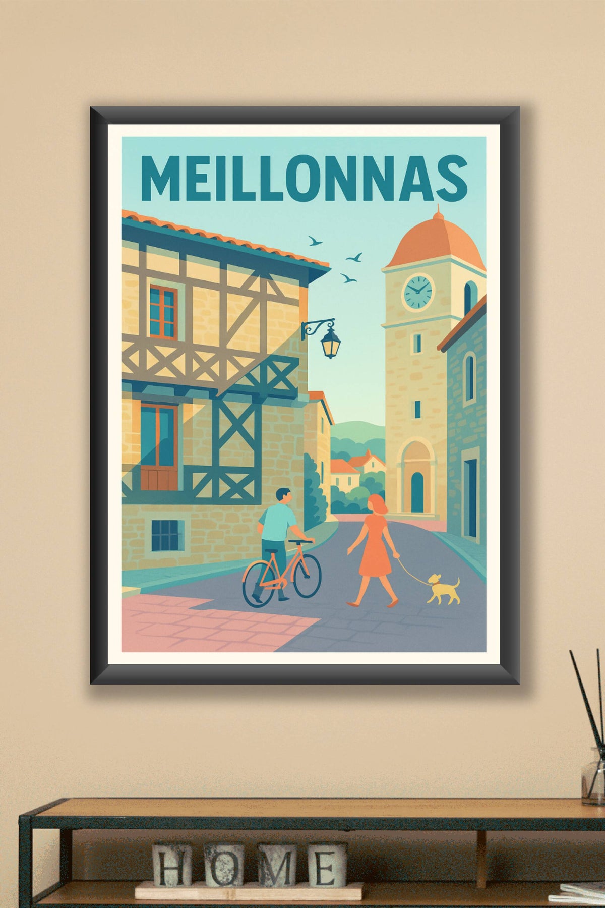 Affiche de Meillonnas - Charme et douceur de vie au cœur du village