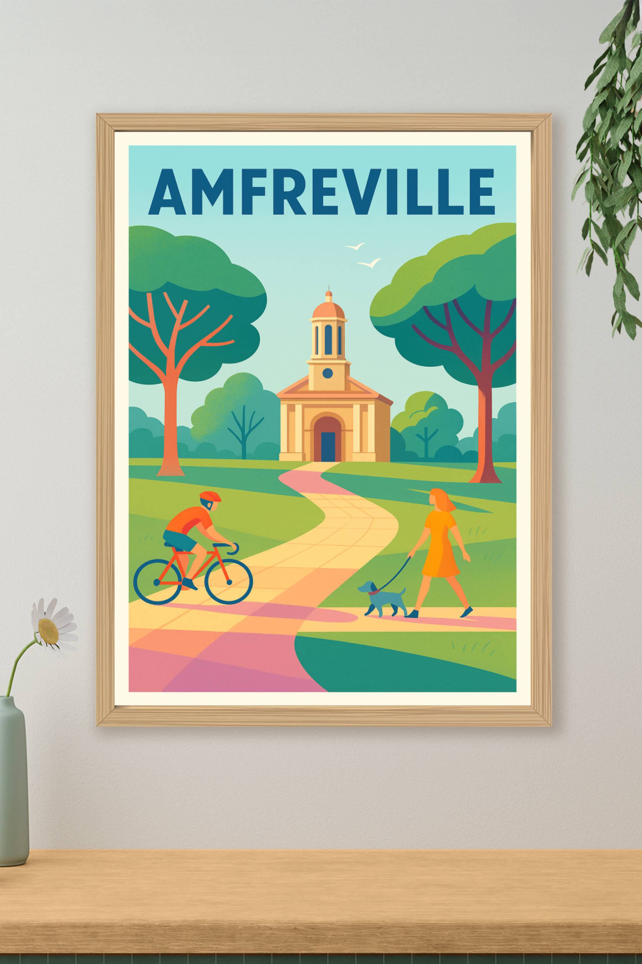 Affiche de Amfreville - Une balade paisible au cœur du village