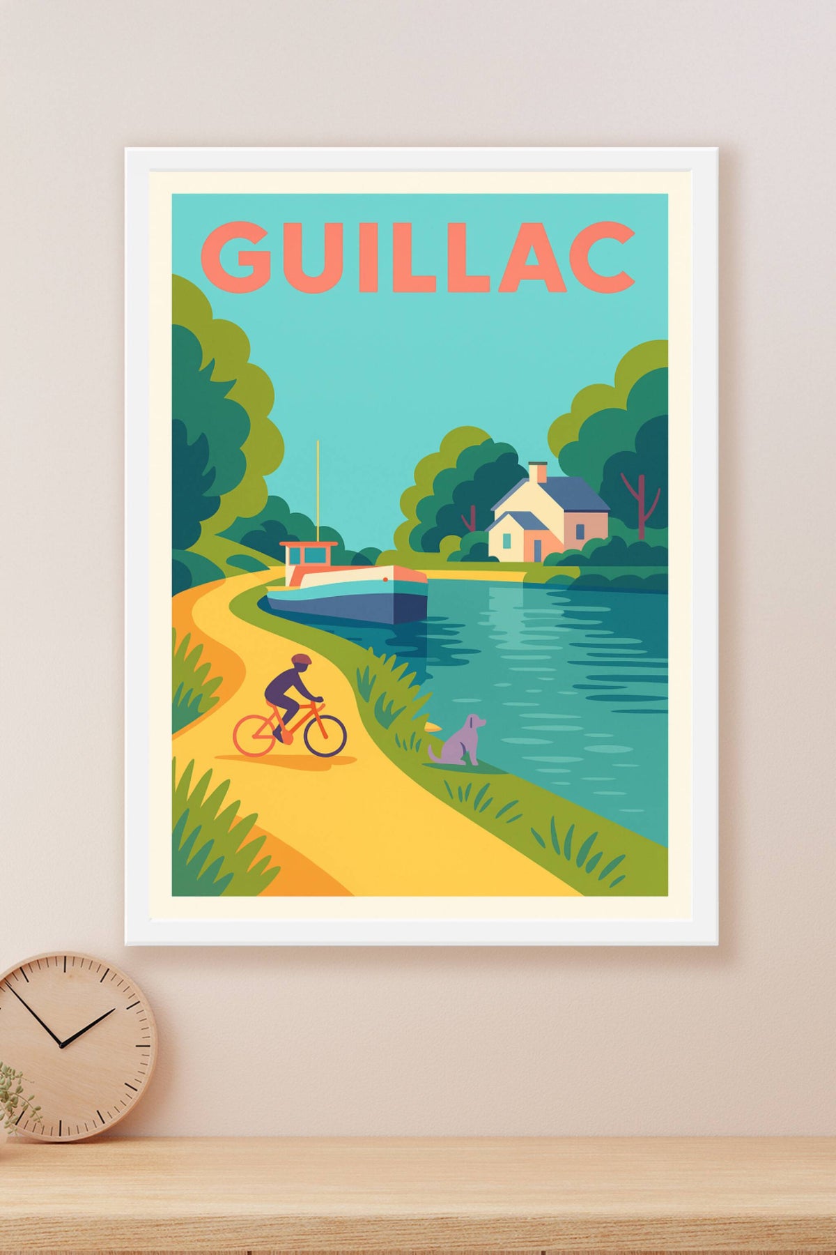 Affiche de Guillac - Promenade bucolique au bord de l'eau