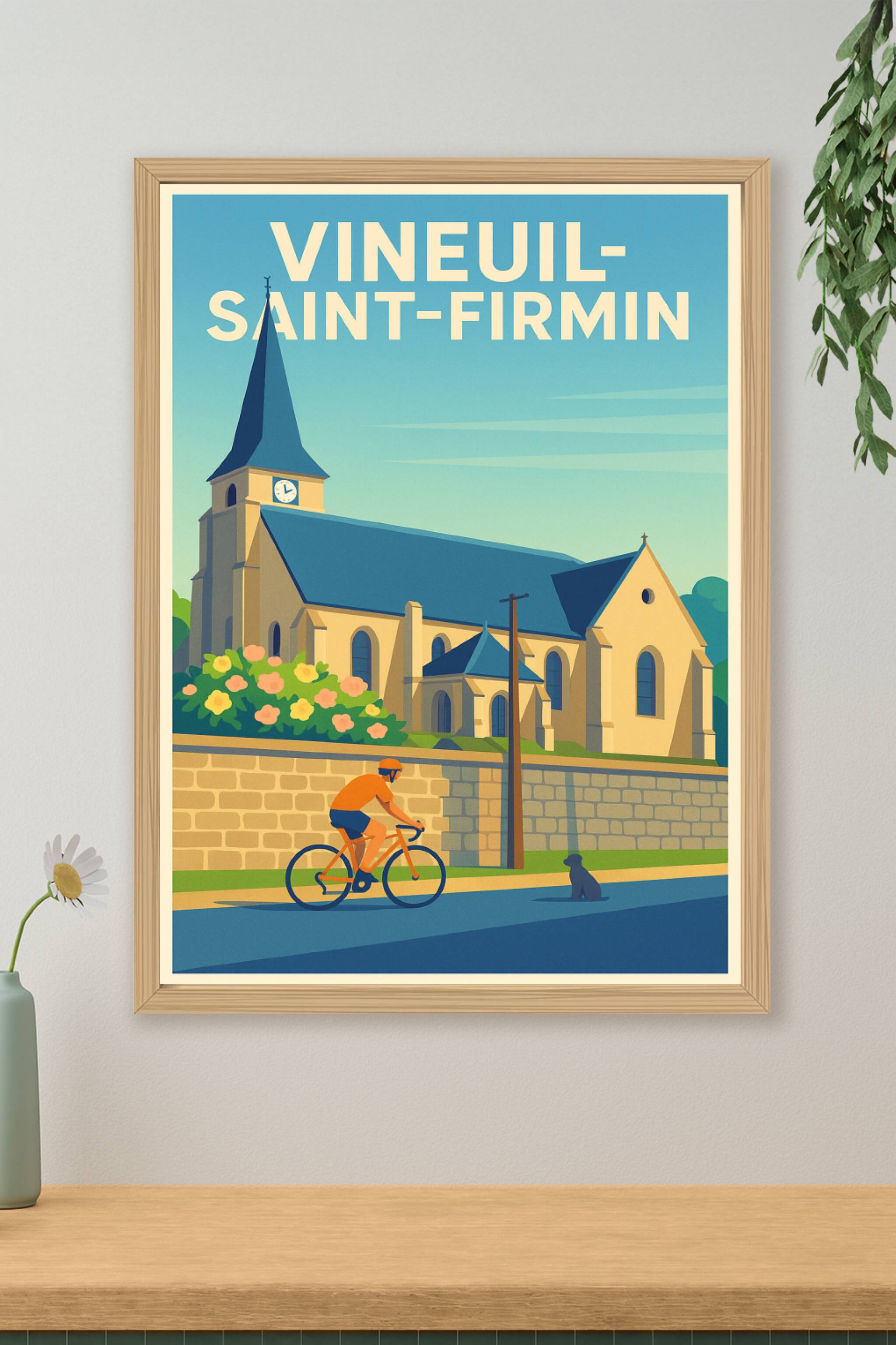Affiche de Vineuil-Saint-Firmin - L'élégance intemporelle d'un village paisible