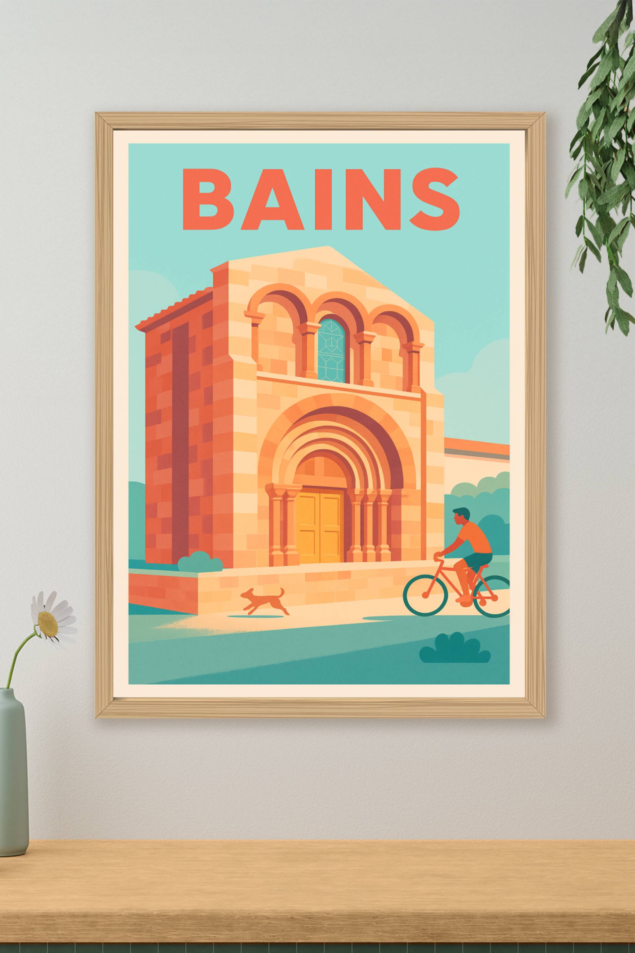 Affiche de Bains - Un coin de sérénité à découvrir