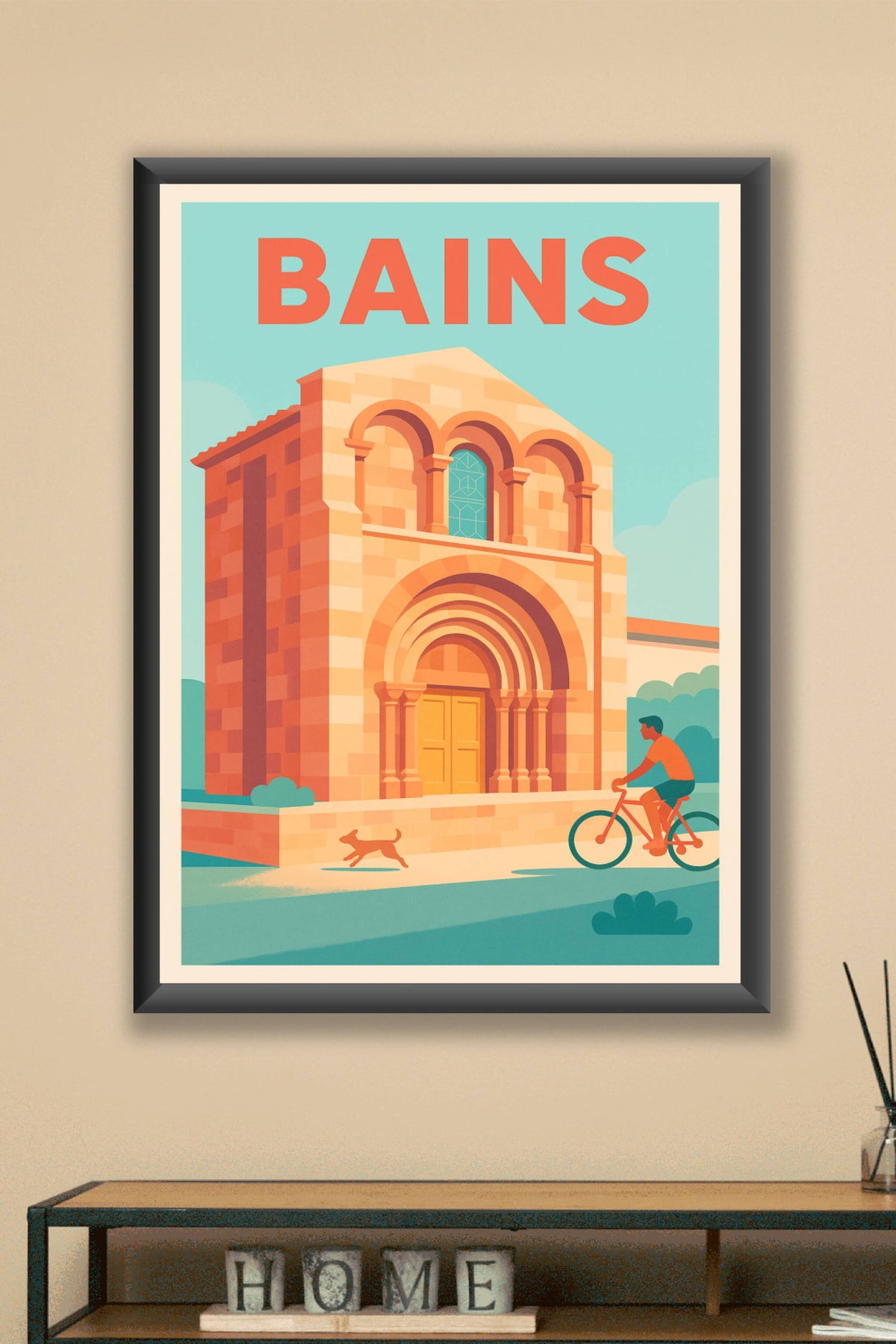 Affiche de Bains - Un coin de sérénité à découvrir