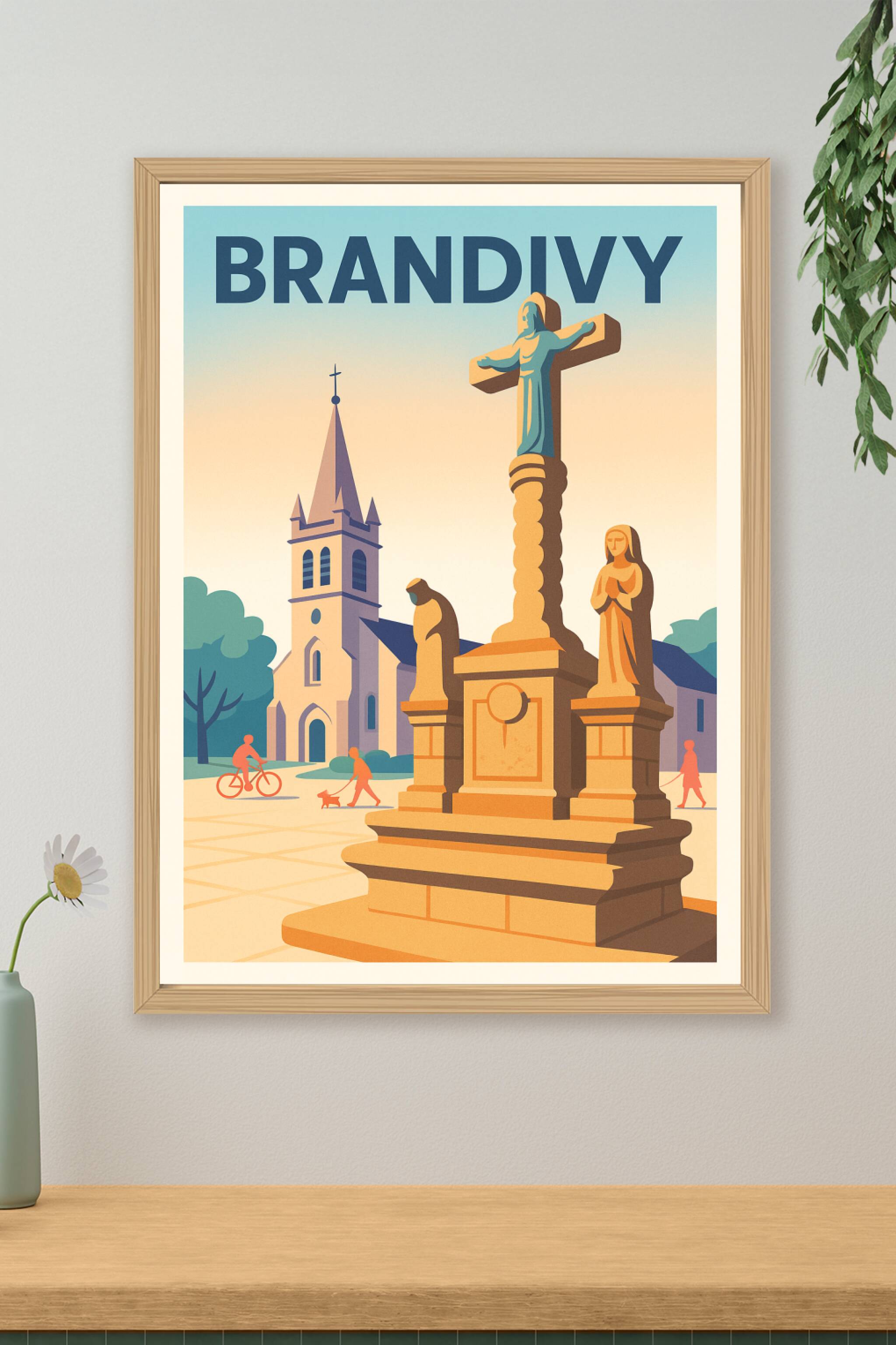 Affiche de Brandivy - Harmonie et patrimoine breton