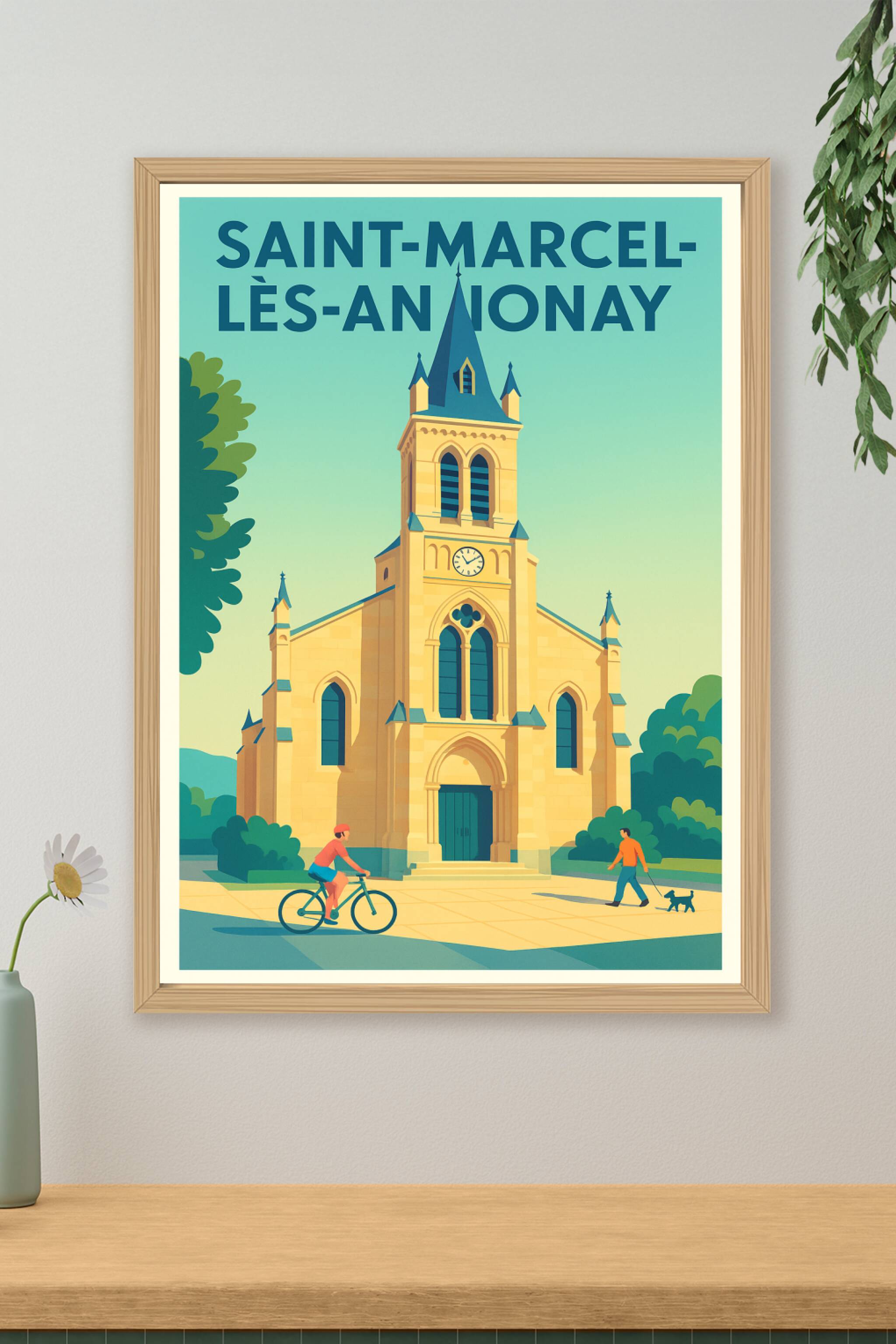 Affiche de Saint-Marcel-lès-Annonay - L'élégance au cœur du village