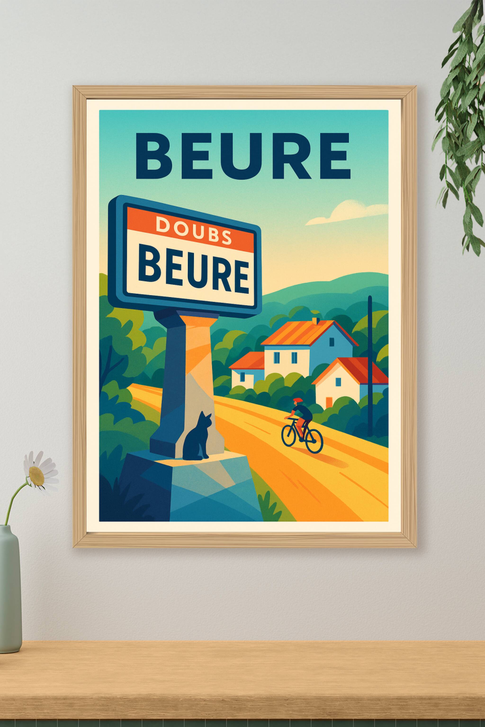 Affiche de Beure - Charme bucolique en Doubs
