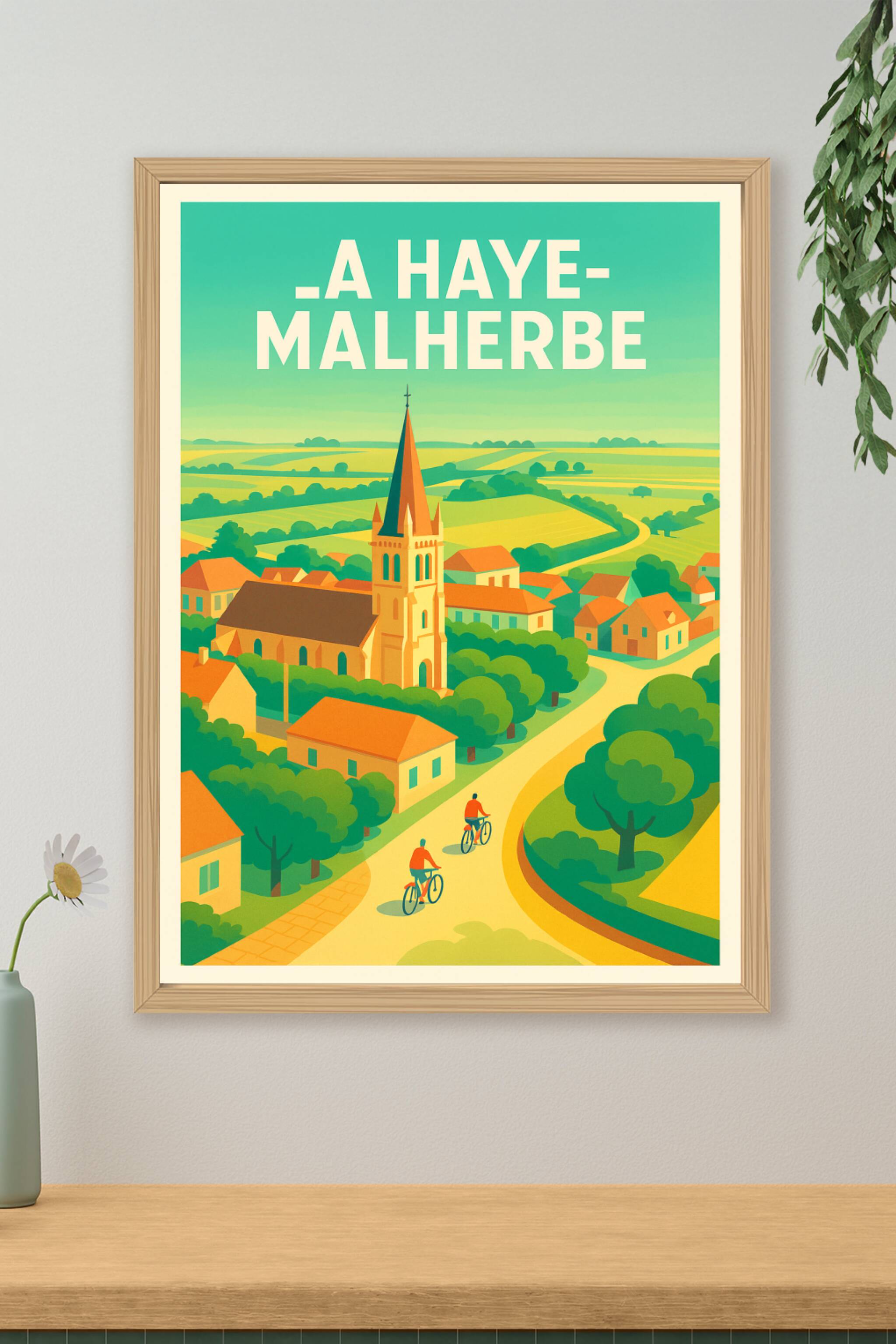 Affiche de La Haye-Malherbe - Charme et Sérénité Normande