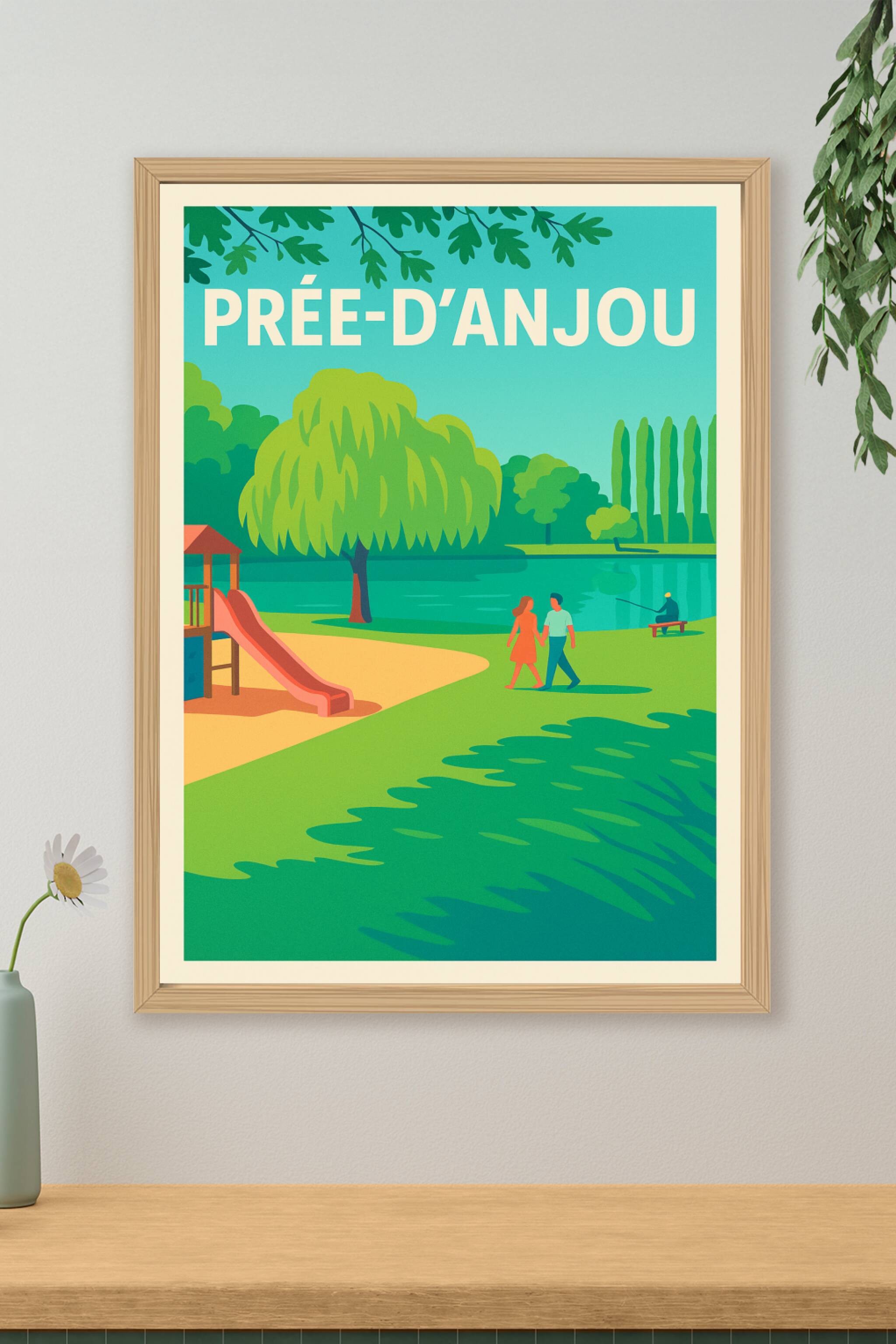 Affiche de Prée-d'Anjou - Évasion nature au bord de l'eau