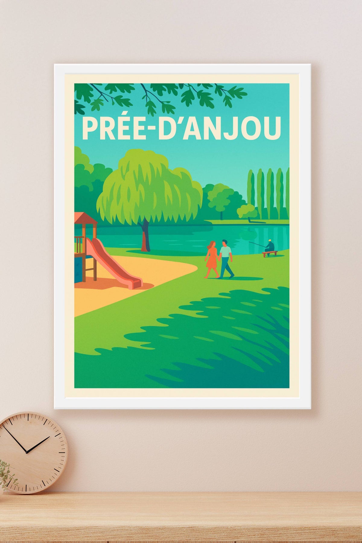 Affiche de Prée-d'Anjou - Évasion nature au bord de l'eau