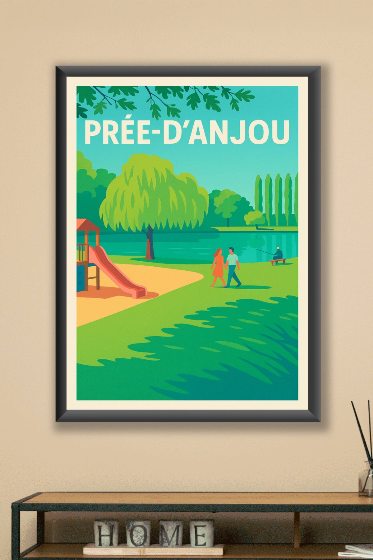 Affiche de Prée-d'Anjou - Évasion nature au bord de l'eau