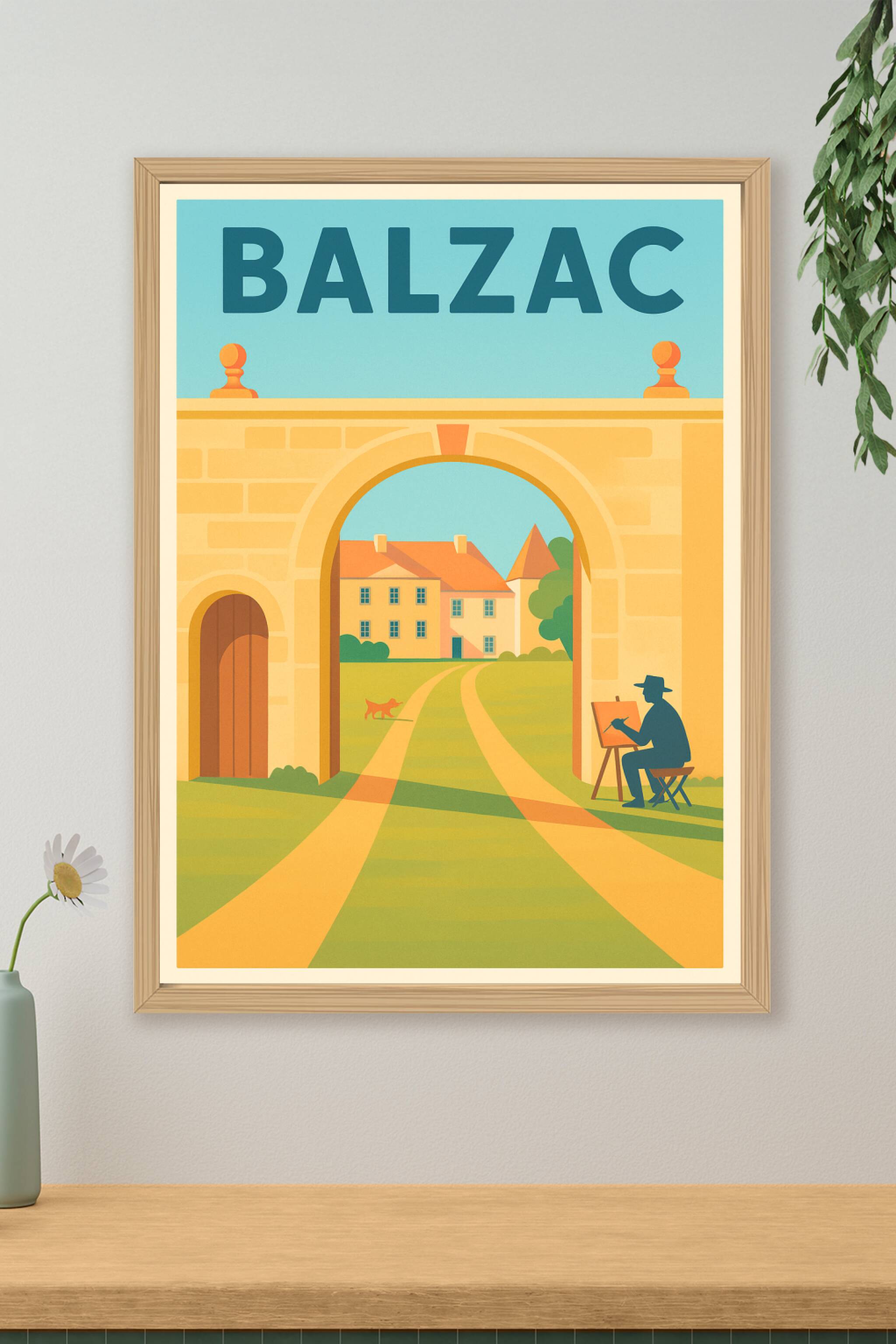 Affiche de Balzac - La douceur de vivre au cœur de la campagne