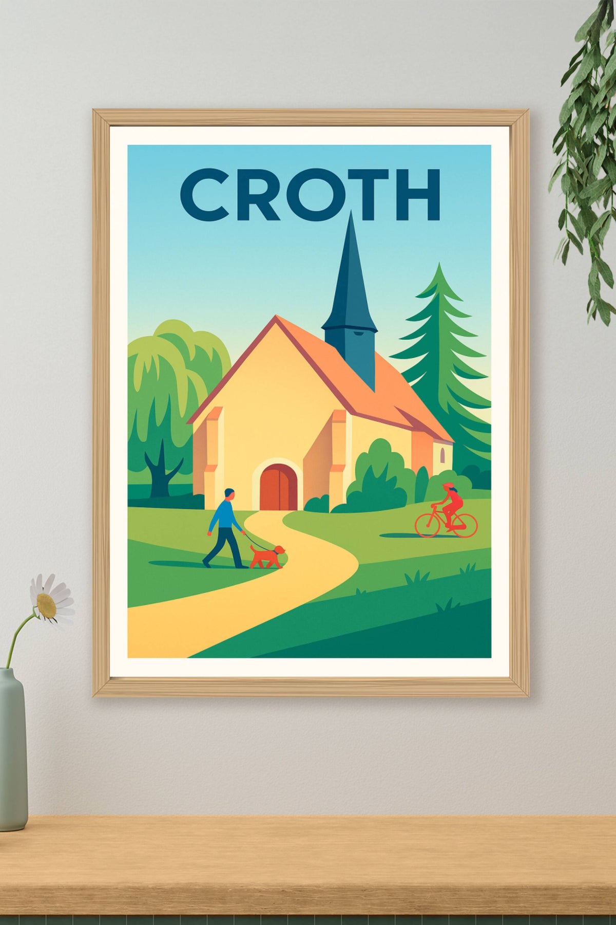 Affiche de Croth - Charme bucolique et sérénité campagnarde
