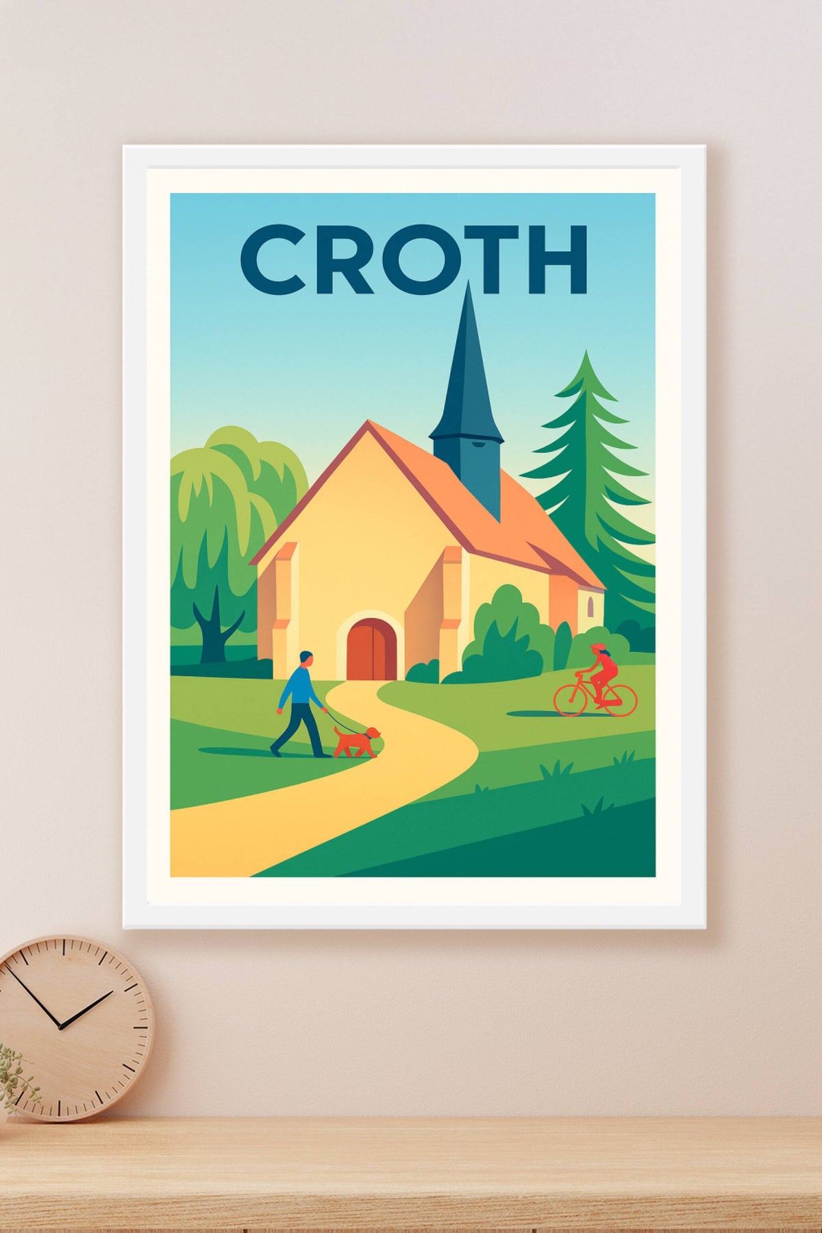Affiche de Croth - Charme bucolique et sérénité campagnarde