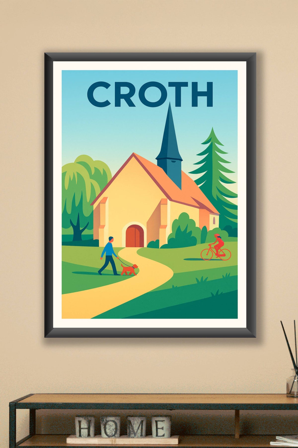 Affiche de Croth - Charme bucolique et sérénité campagnarde