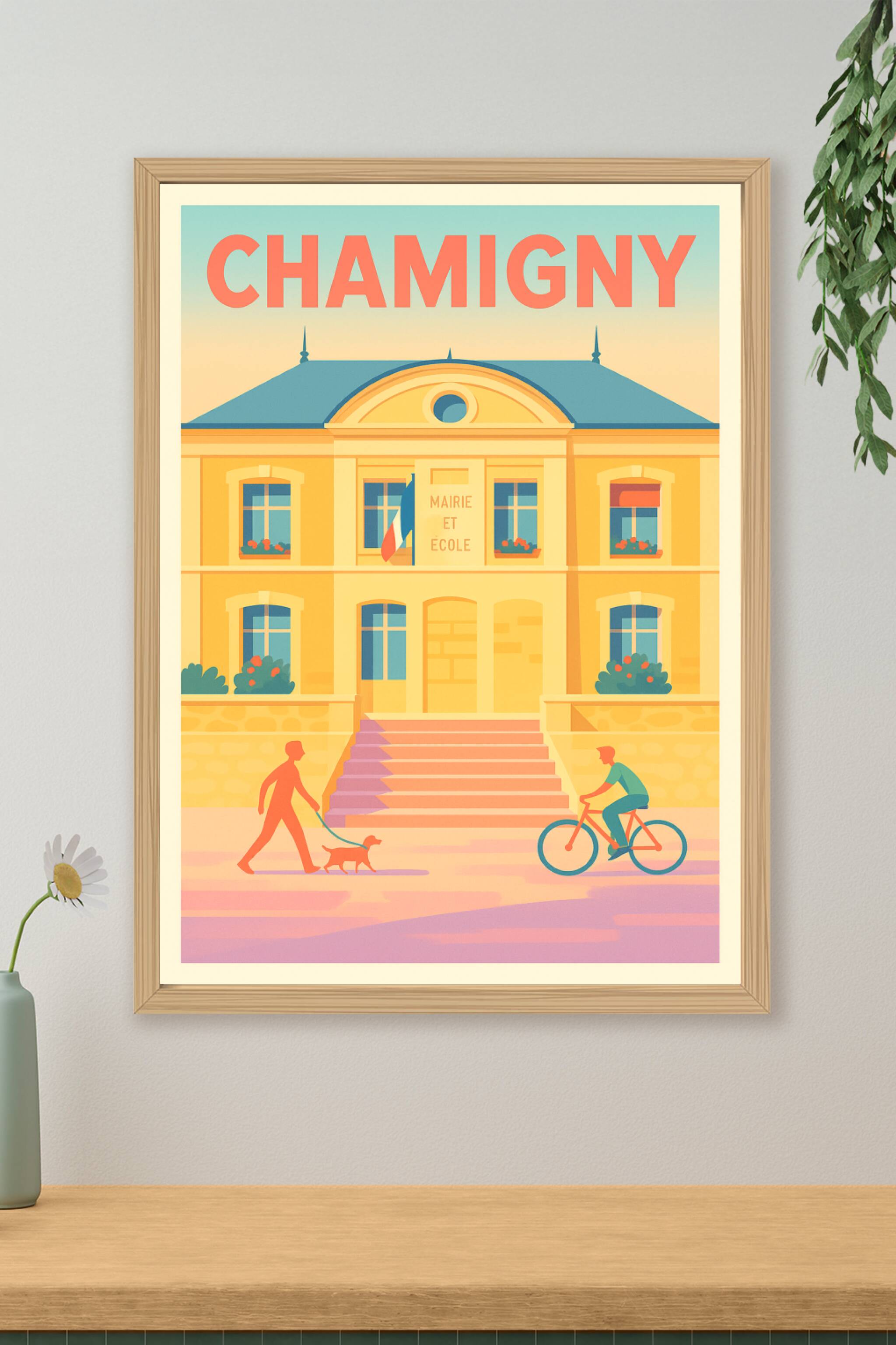 Affiche de Chamigny - Charme et douceur de la vie locale