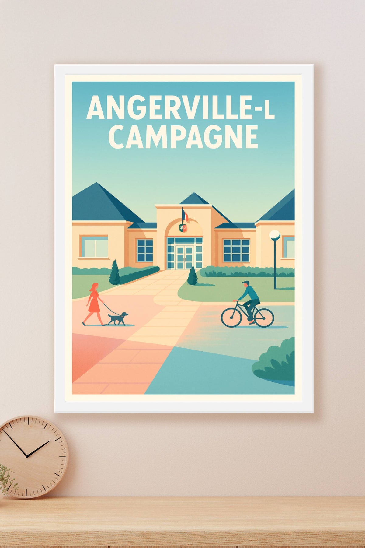 Affiche de Angerville-la-Campagne - Sérénité et vie locale paisible