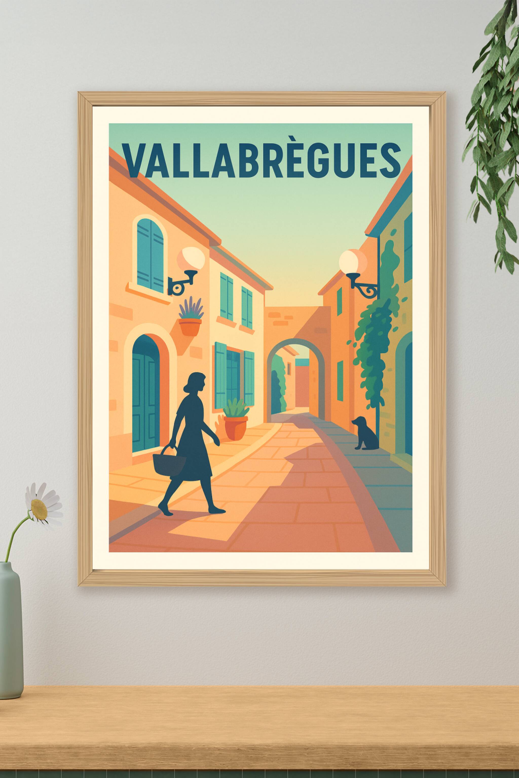 Affiche de Vallabrègues - Charme et sérénité au cœur de la Provence