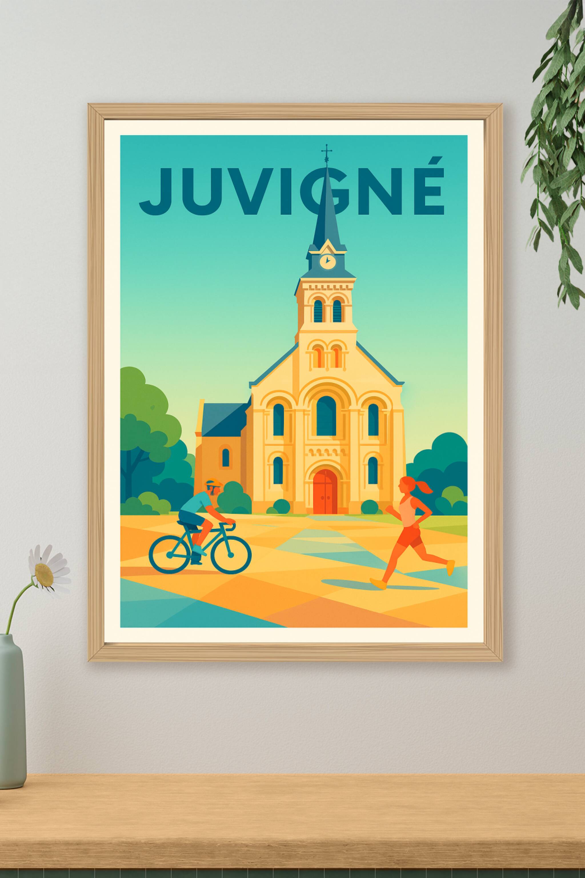 Affiche de Juvigné - Harmonie et vitalité au cœur du village