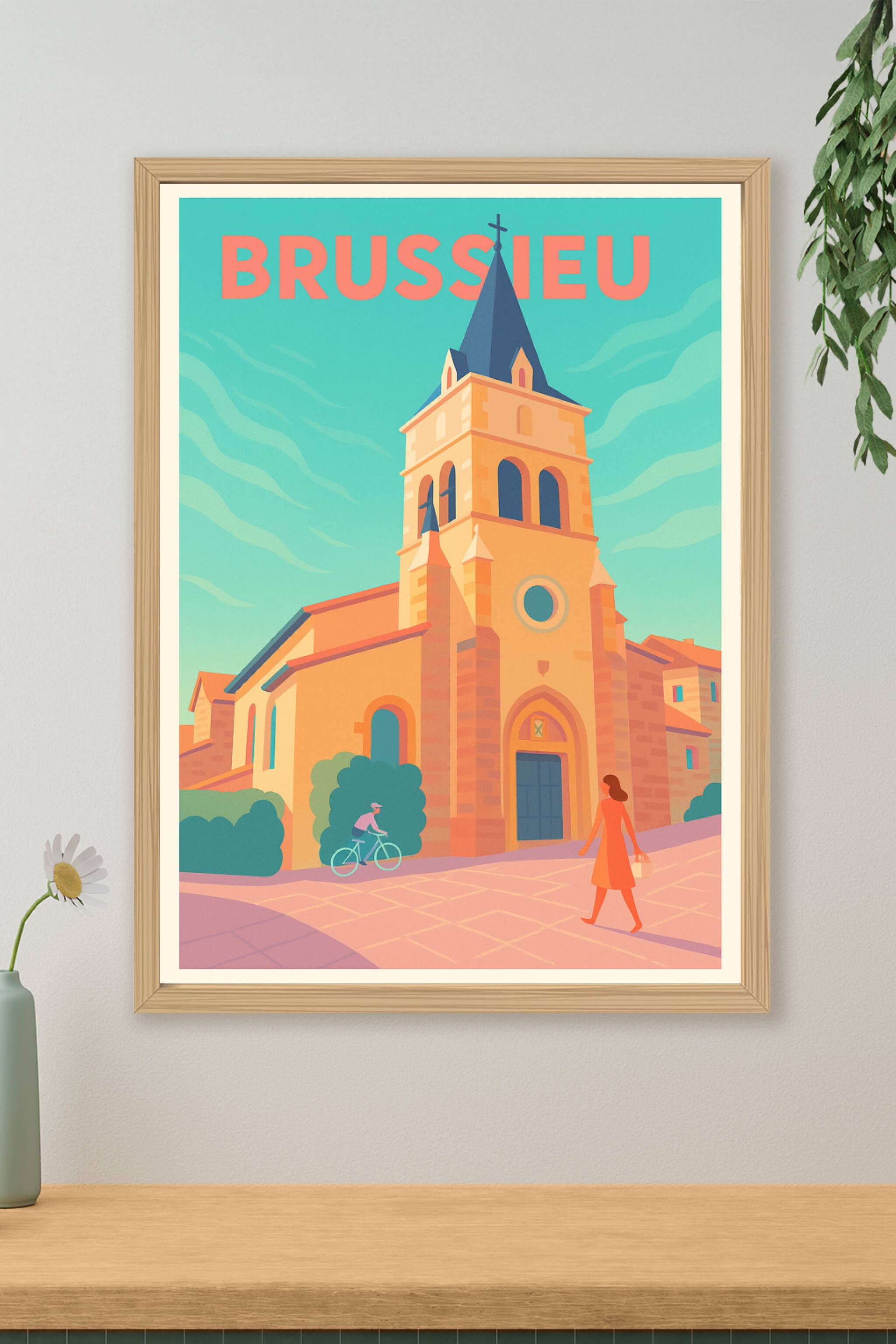 Affiche de Brussieu - Charme et sérénité au cœur de la Provence lyonnaise