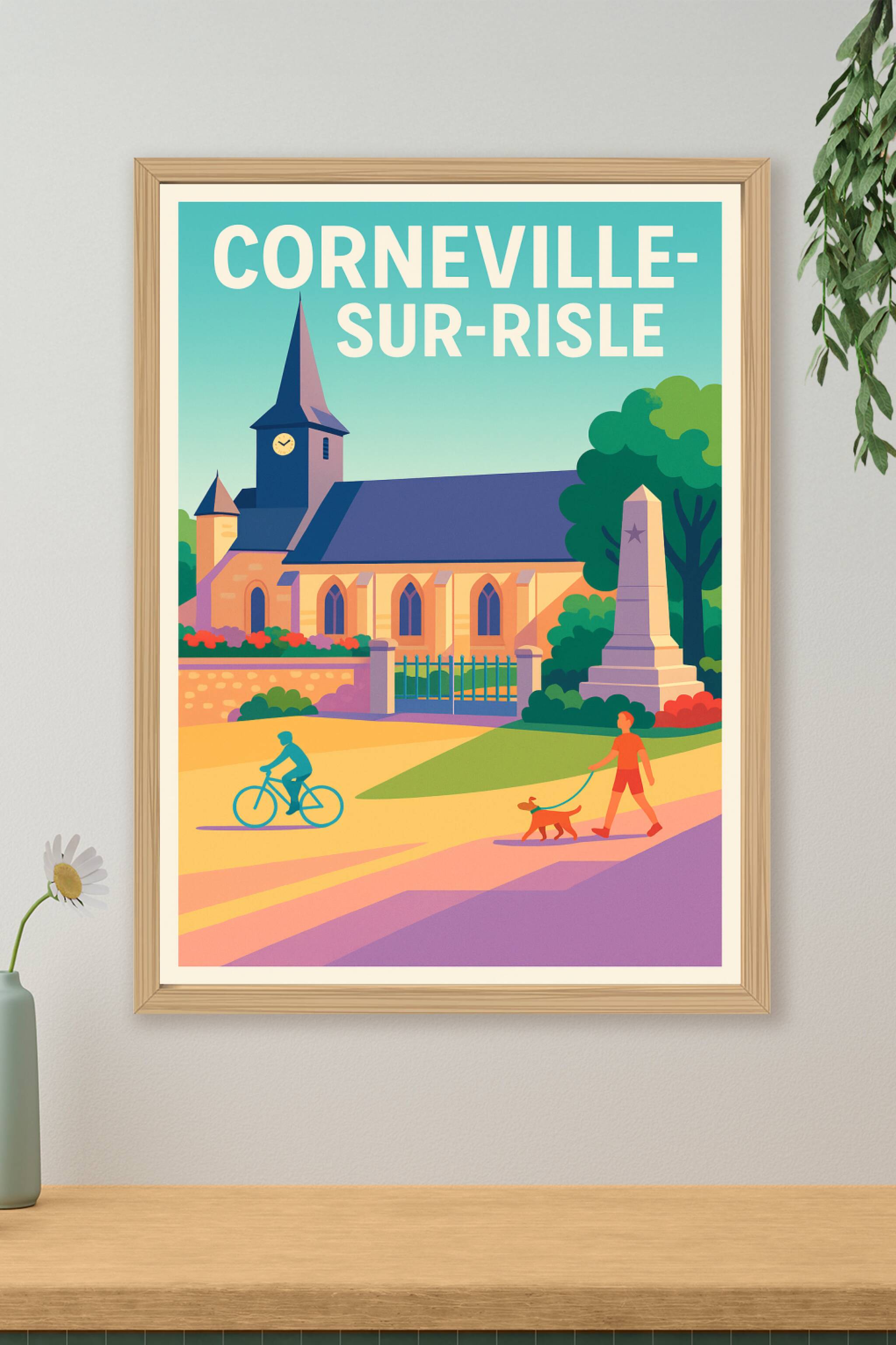 Affiche de Corneville-sur-Risle - Charme et sérénité normande