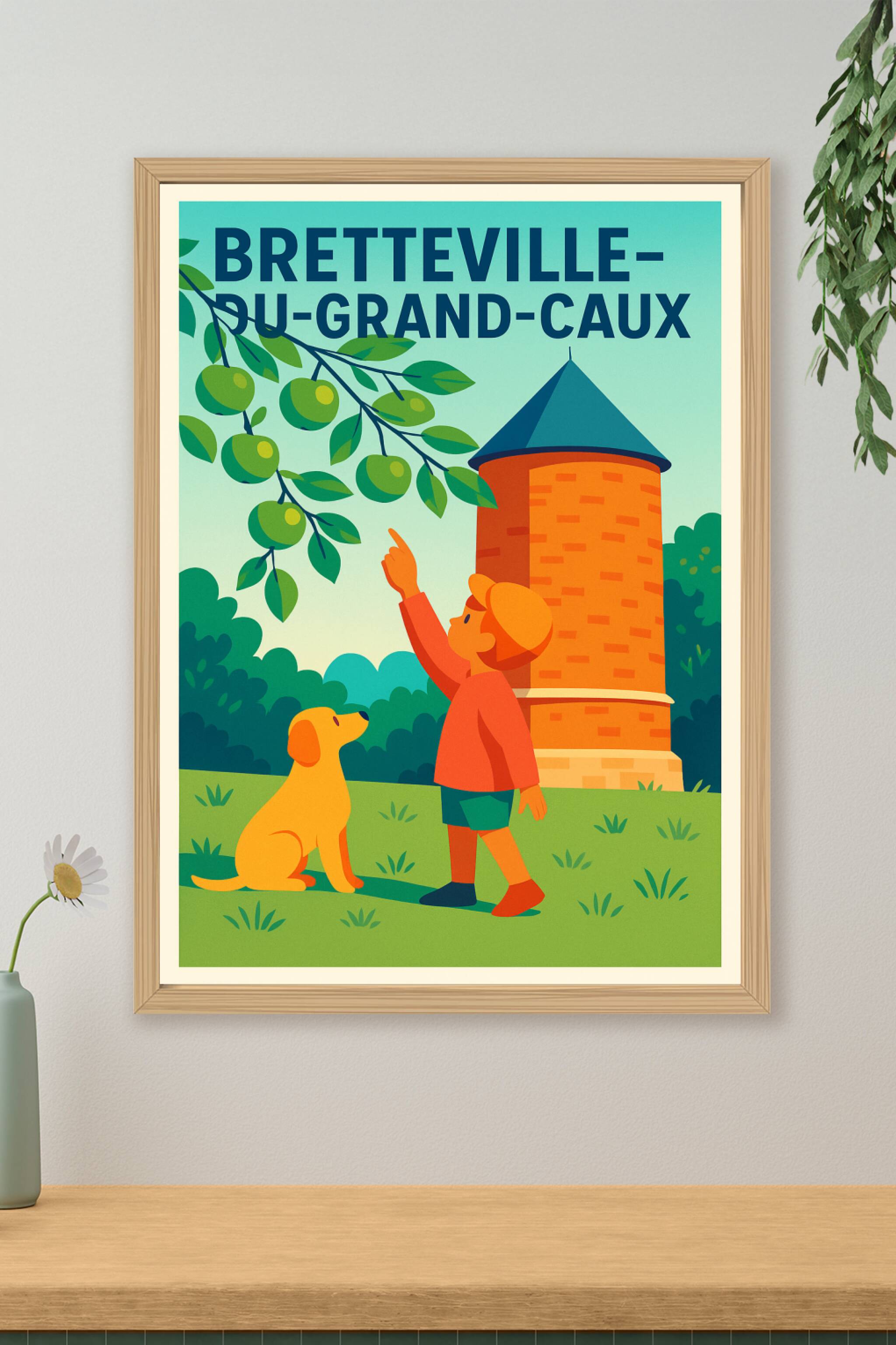 Affiche de Bretteville-du-Grand-Caux - Un havre de nature et de patrimoine
