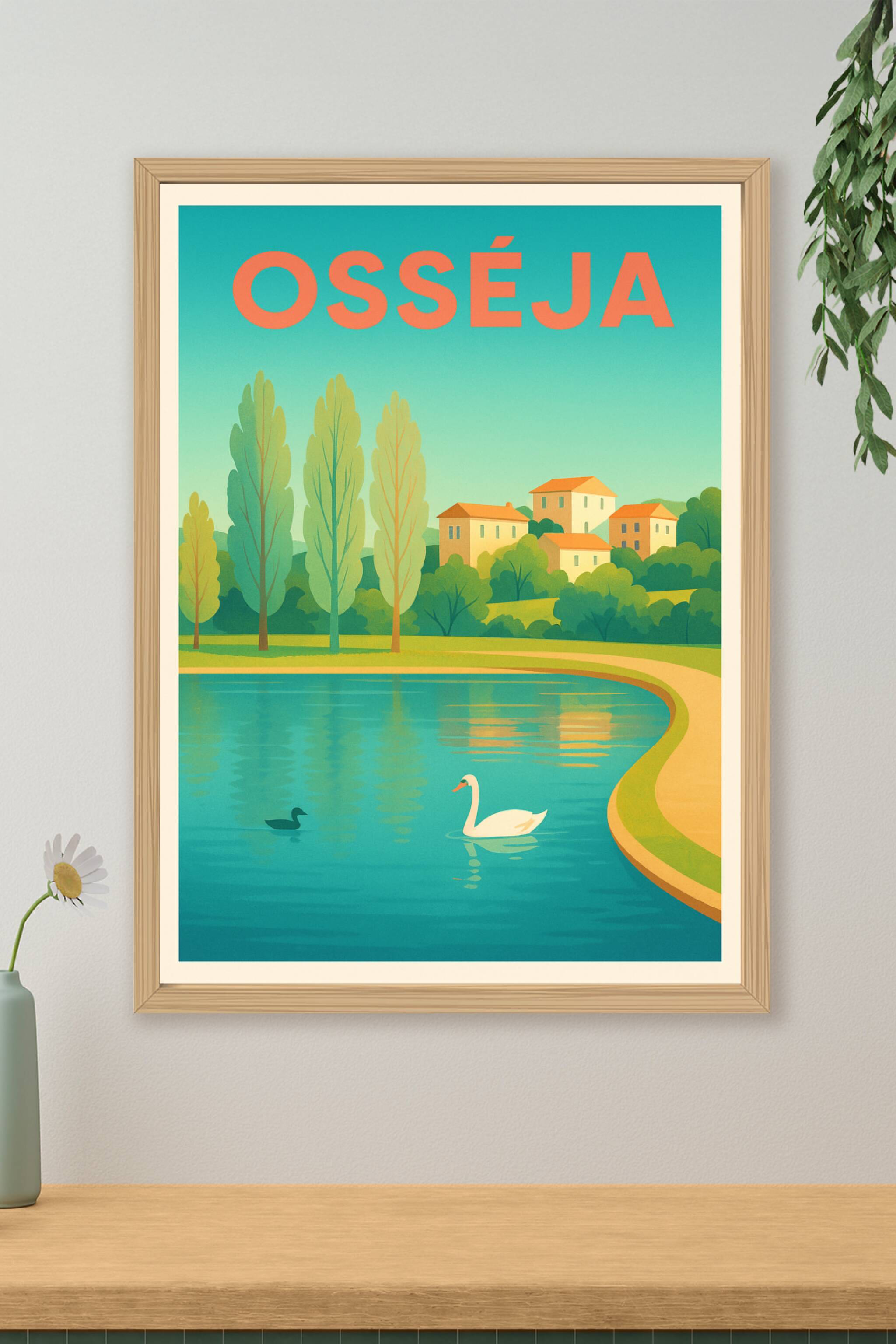 Affiche de Osséja - Sérénité au bord de l'étang