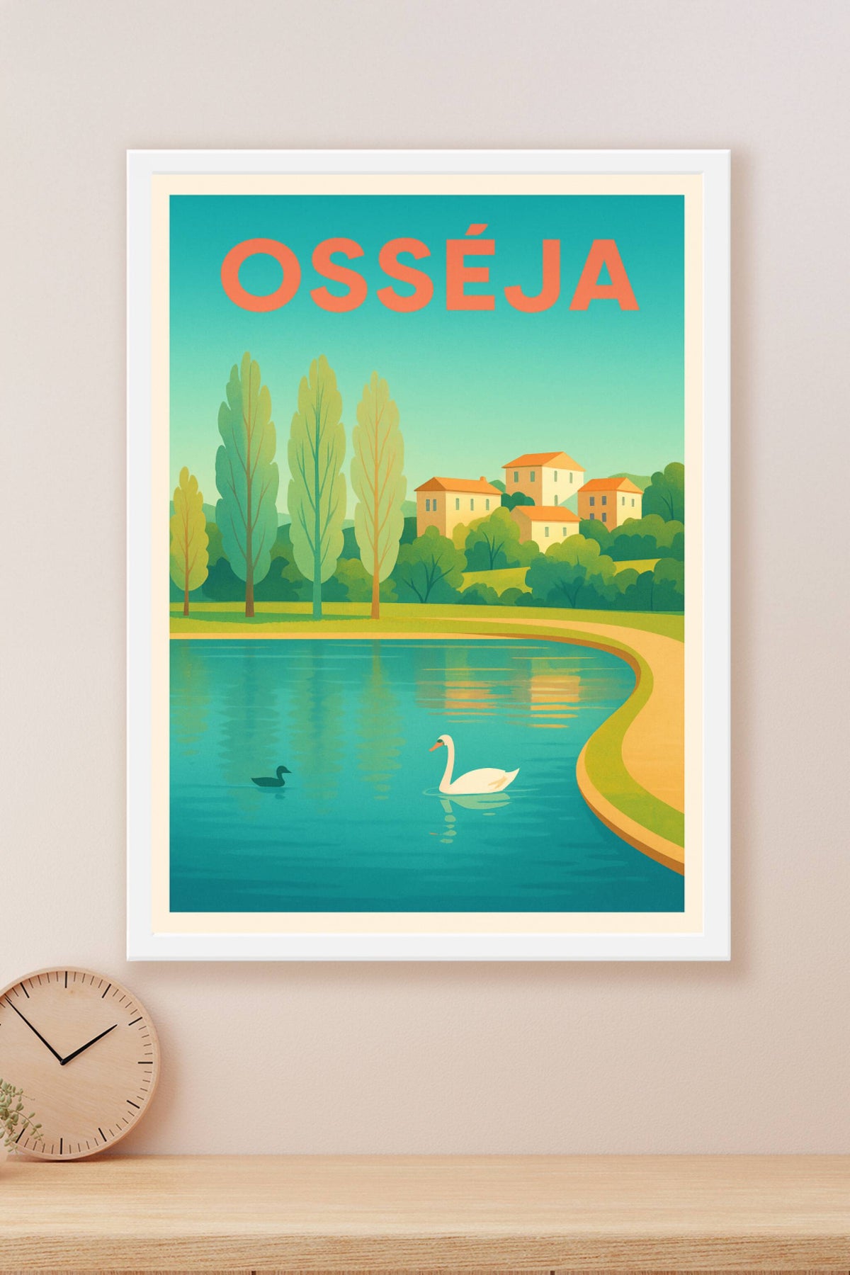 Affiche de Osséja - Sérénité au bord de l'étang