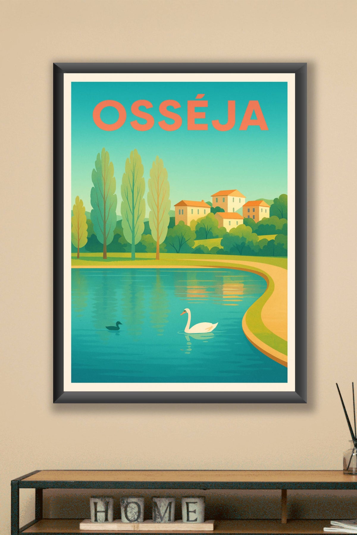 Affiche de Osséja - Sérénité au bord de l'étang