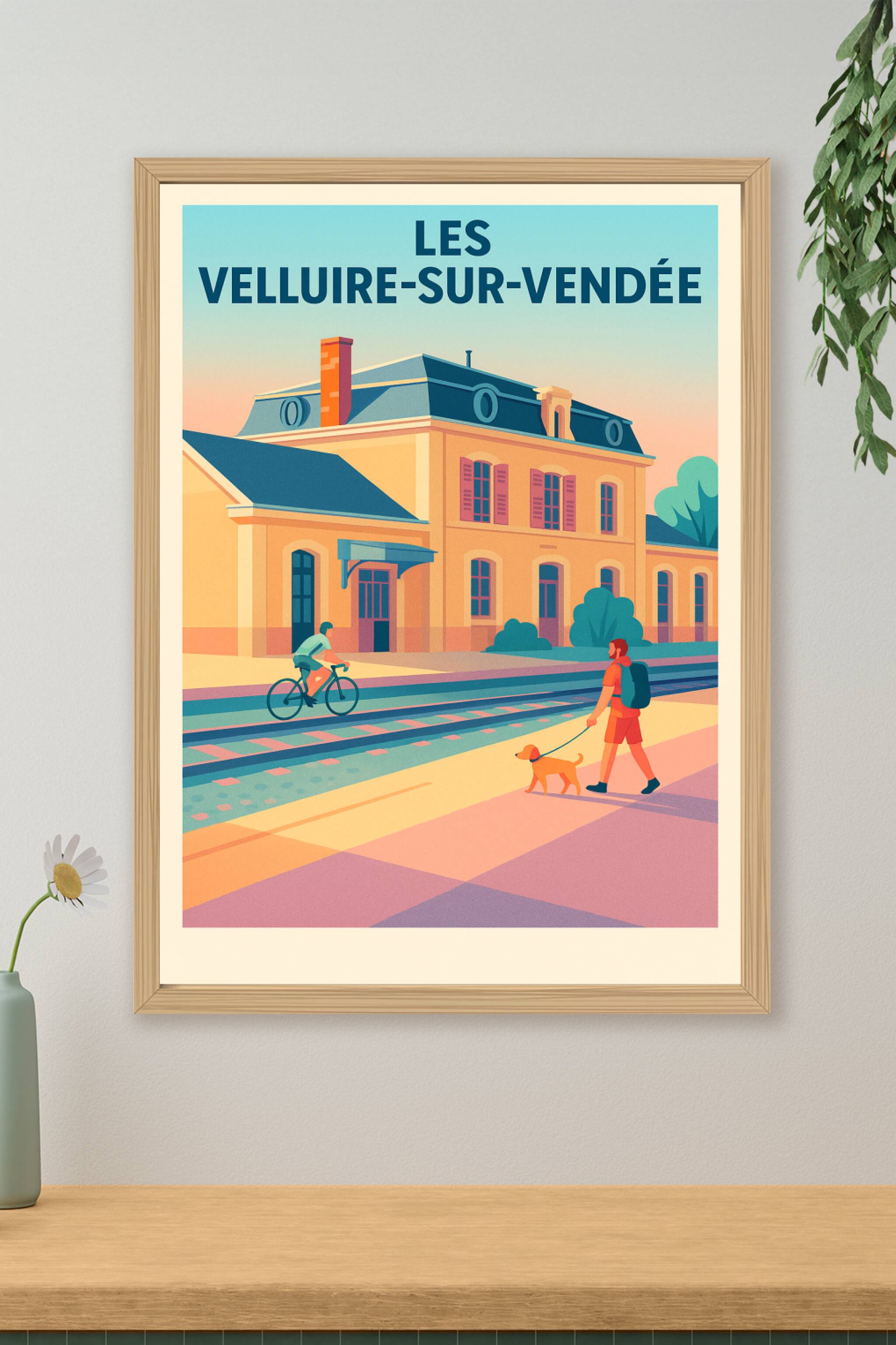 Affiche de Les Velluire-sur-Vendée - Douceur de vie au fil des rails