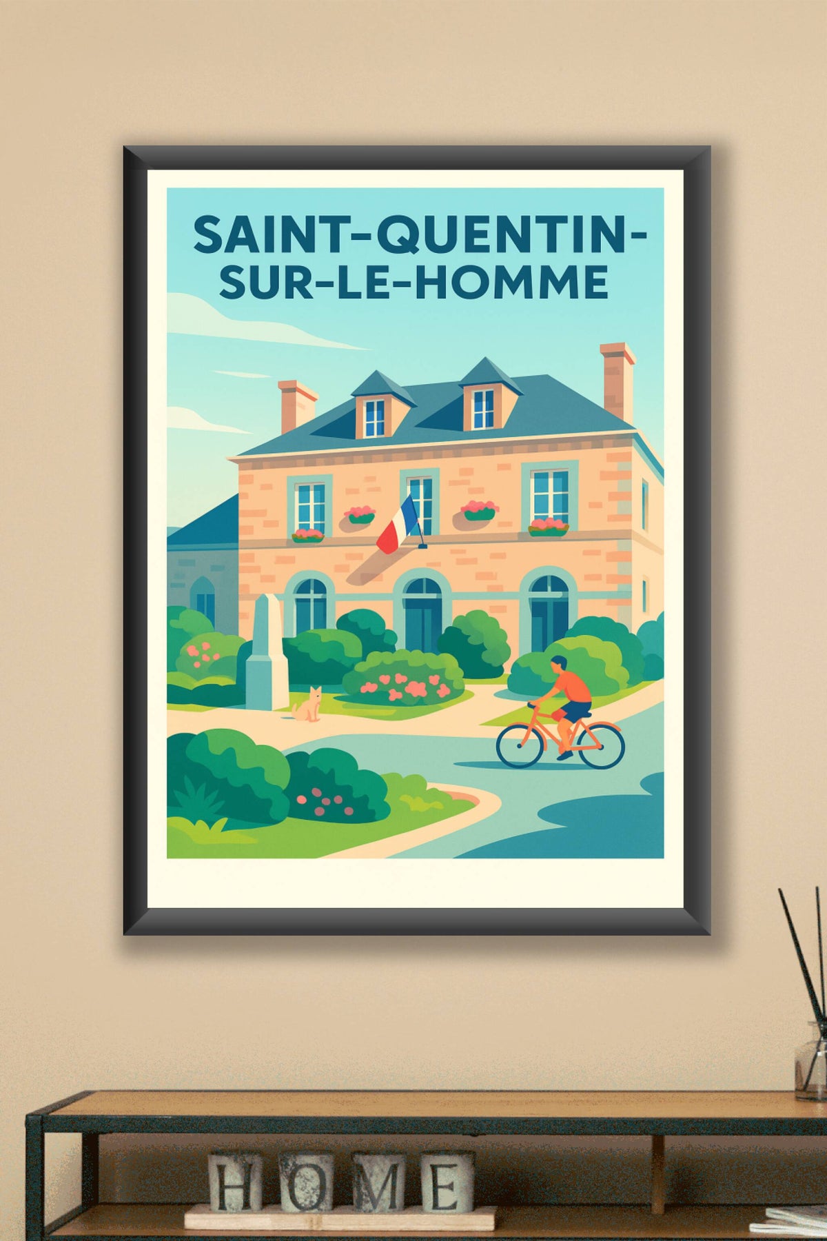 Affiche de Saint-Quentin-sur-le-Homme - Charme et sérénité au cœur de la Normandie