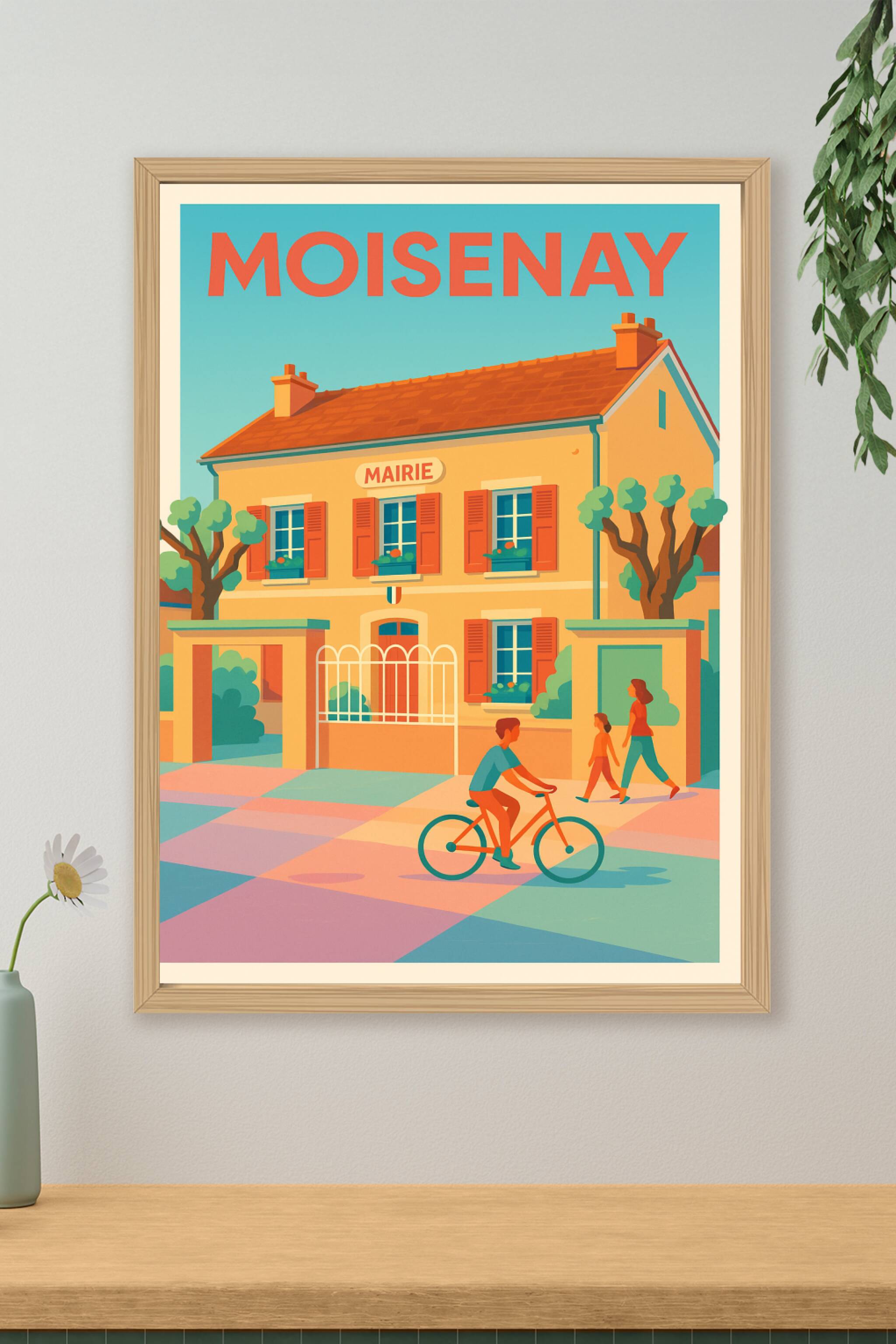 Affiche de Moisenay - L'authenticité d'un village paisible