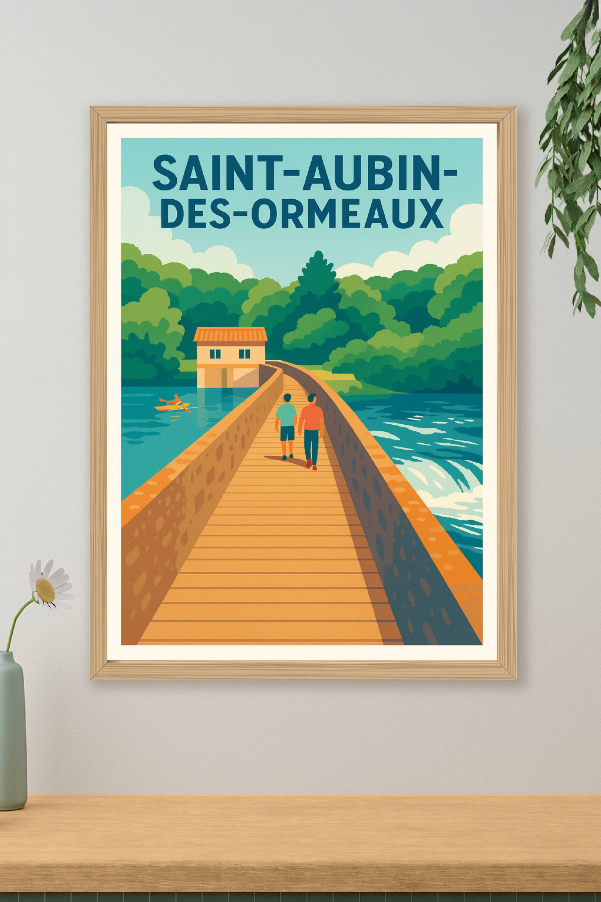 Affiche de Saint-Aubin-des-Ormeaux - Promenade au cœur de la nature