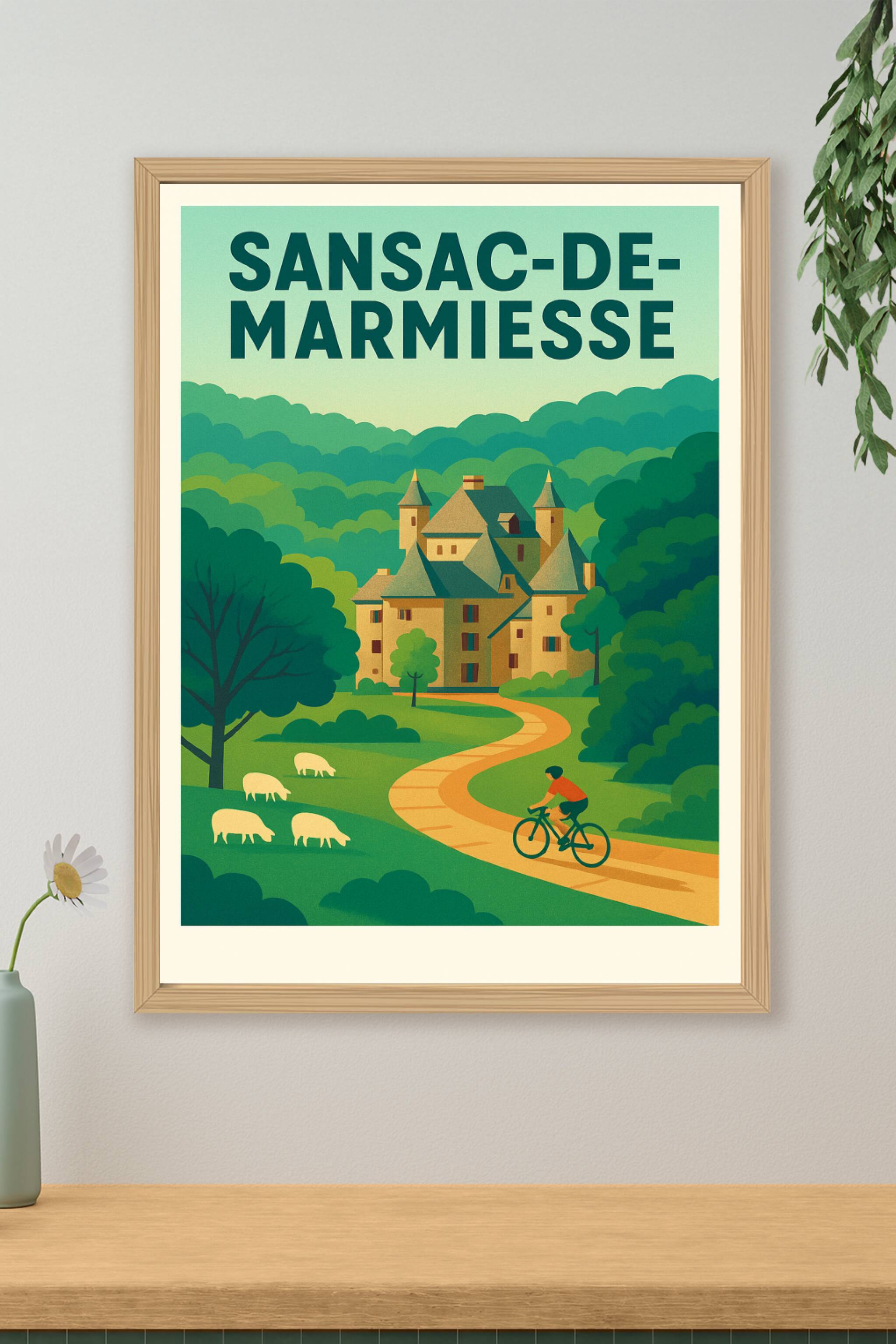 Affiche de Sansac-de-Marmiesse - Entre nature et patrimoine authentique