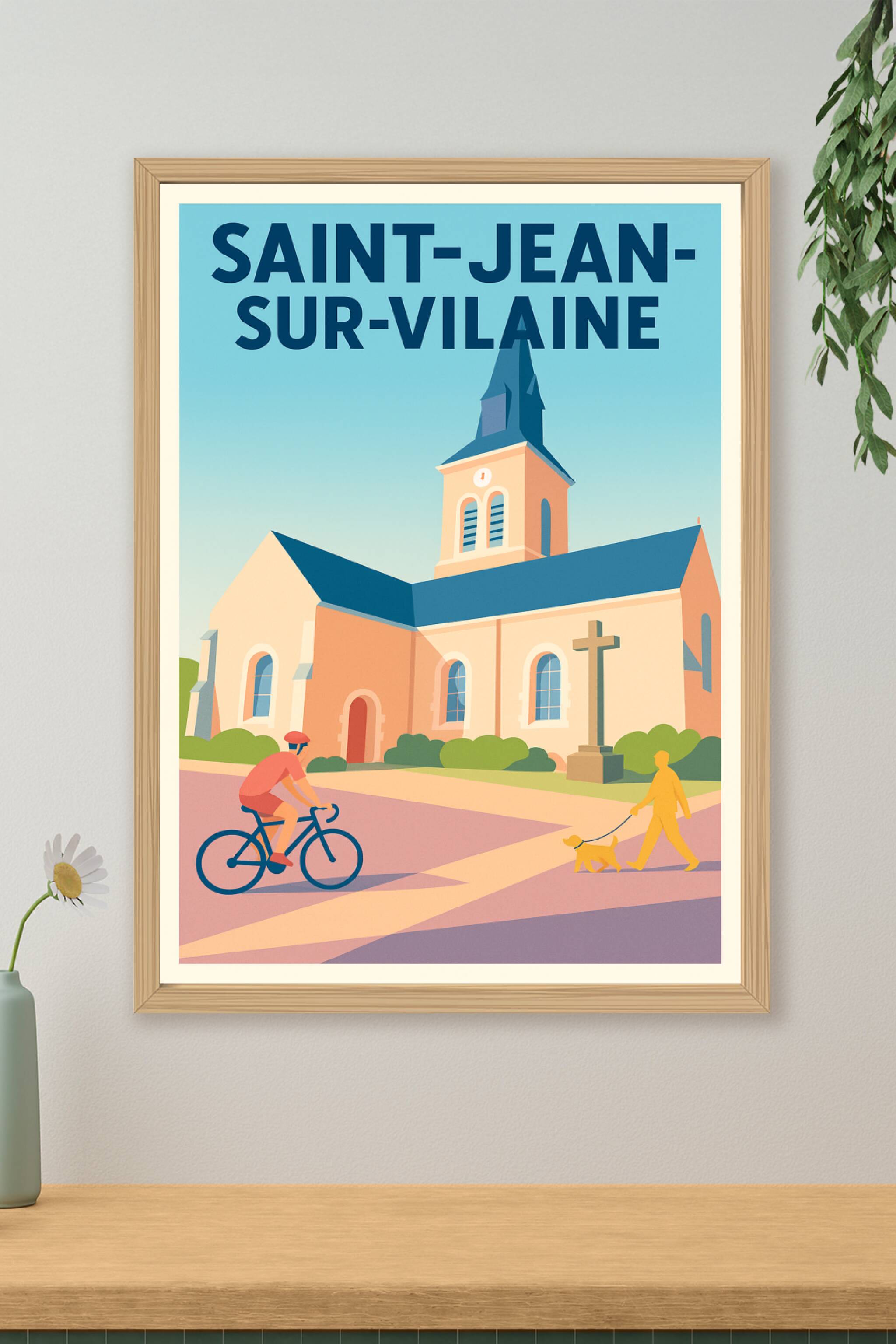 Affiche de Saint-Jean-sur-Vilaine - Charme et sérénité au cœur du village