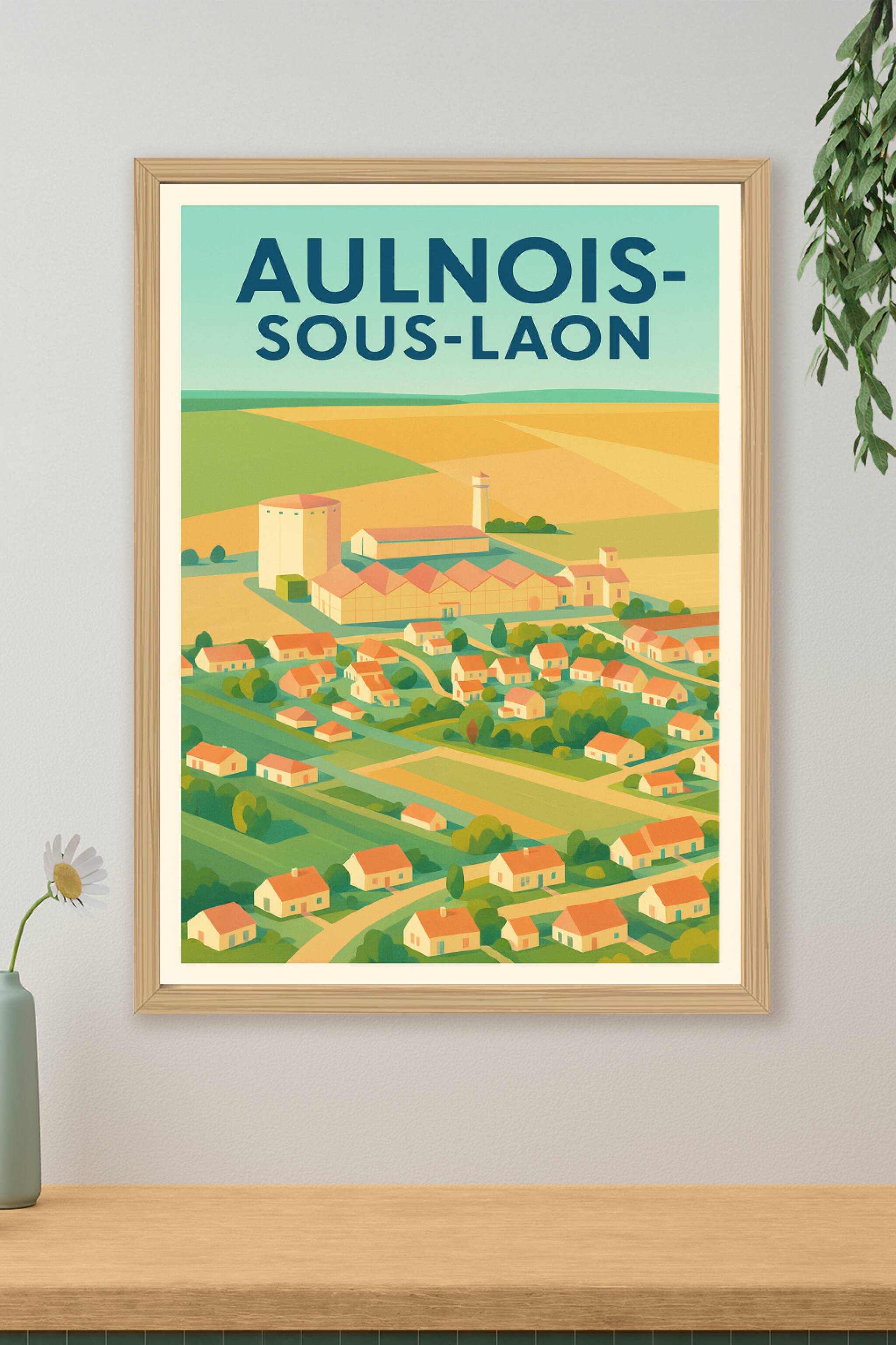 Affiche de Aulnois-sous-Laon - Charme et sérénité champêtre