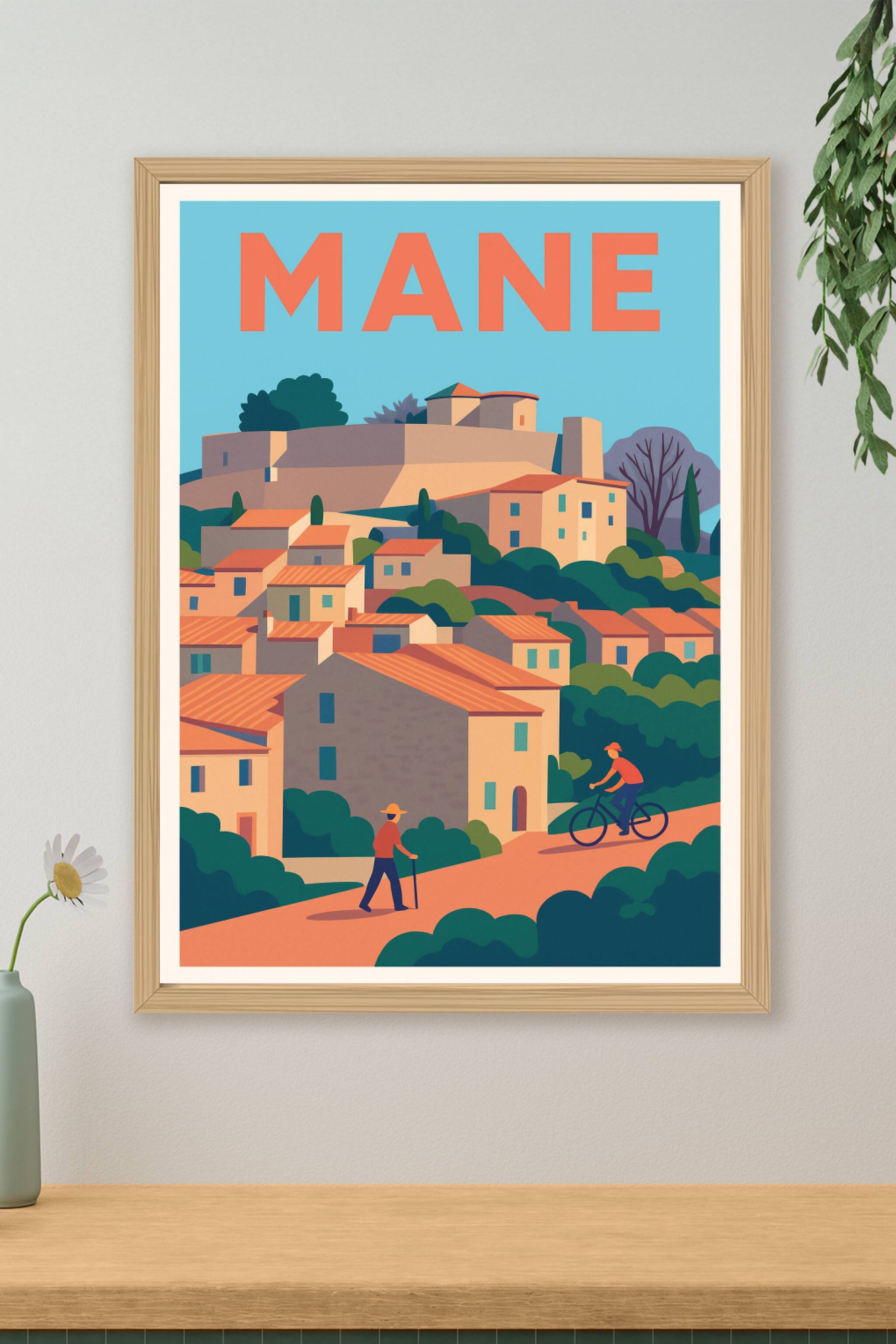 Affiche de Mane - Sérénité et douceur de la Provence