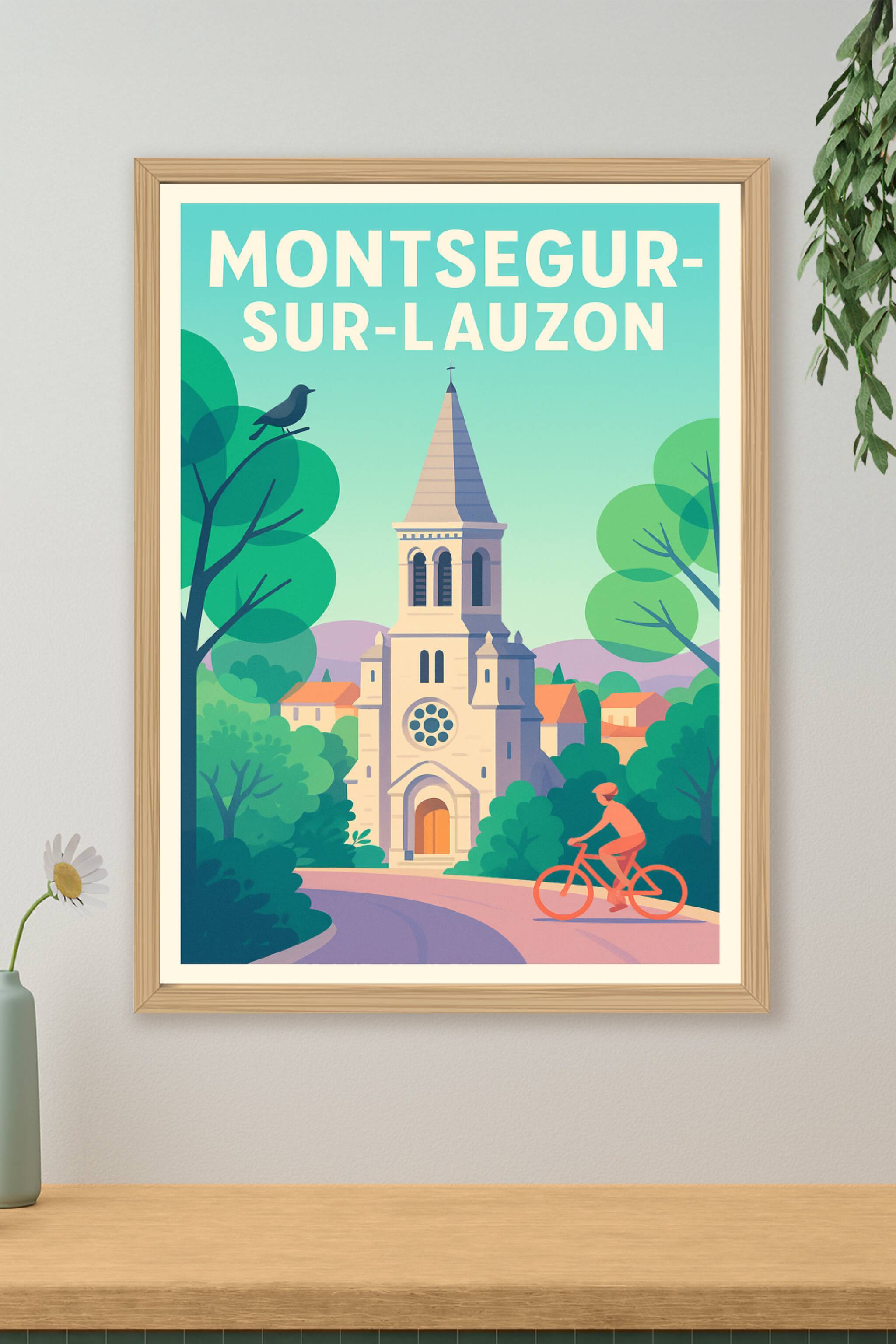 Affiche de Montségur-sur-Lauzon - Charme paisible et patrimoine authentique